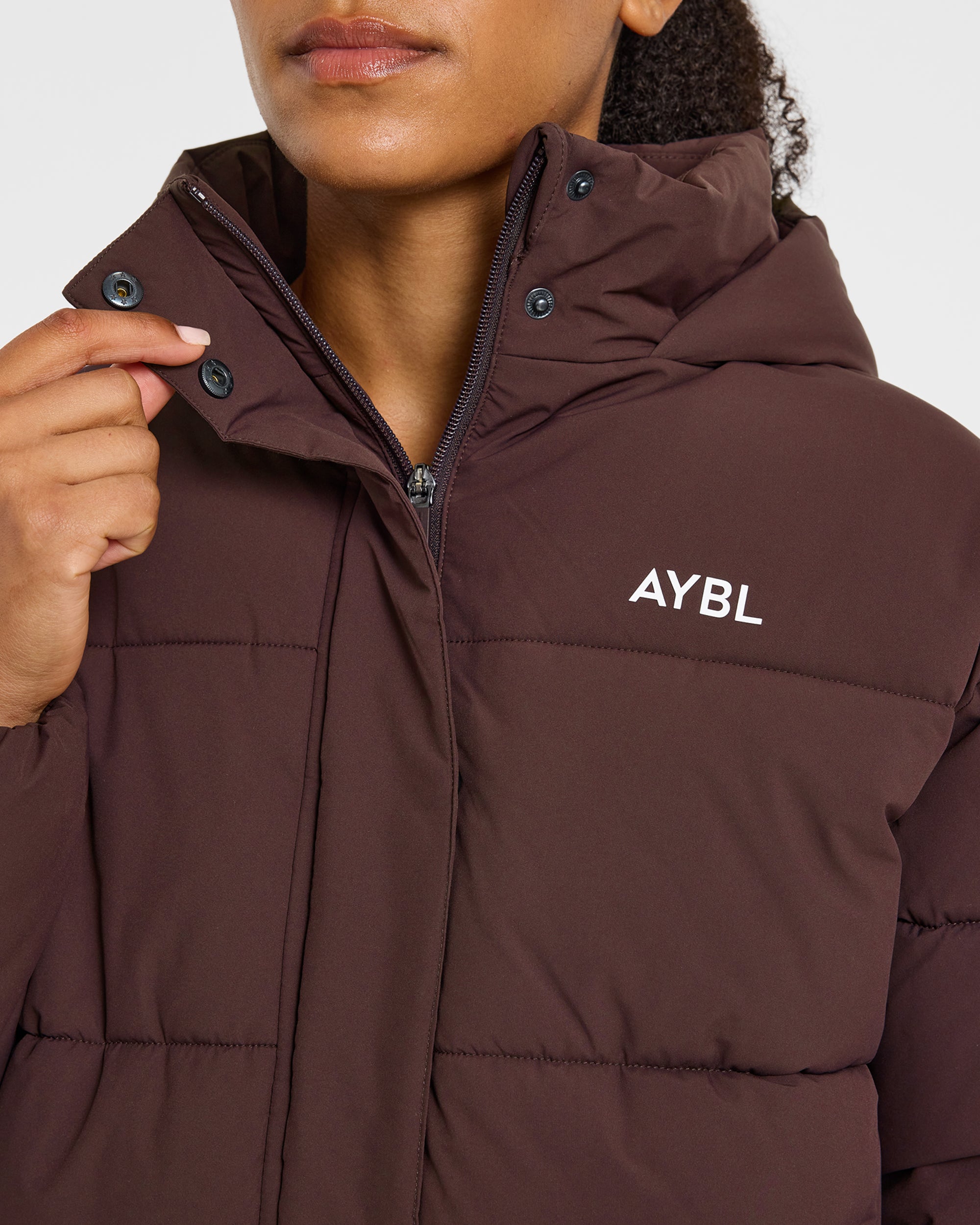 Signature Puffer Coat - Cocoa Braun