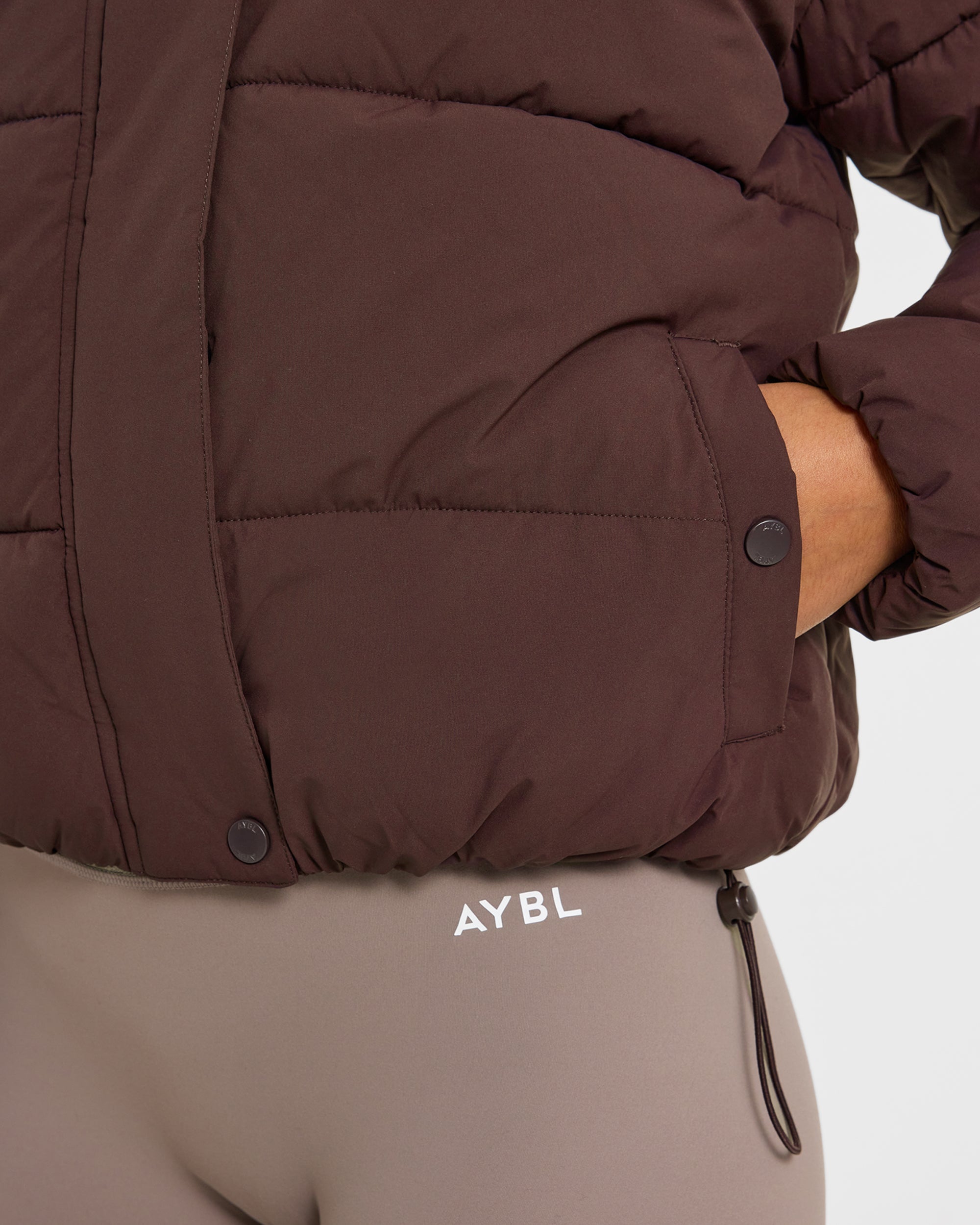 Signature Puffer Coat - Cocoa Braun