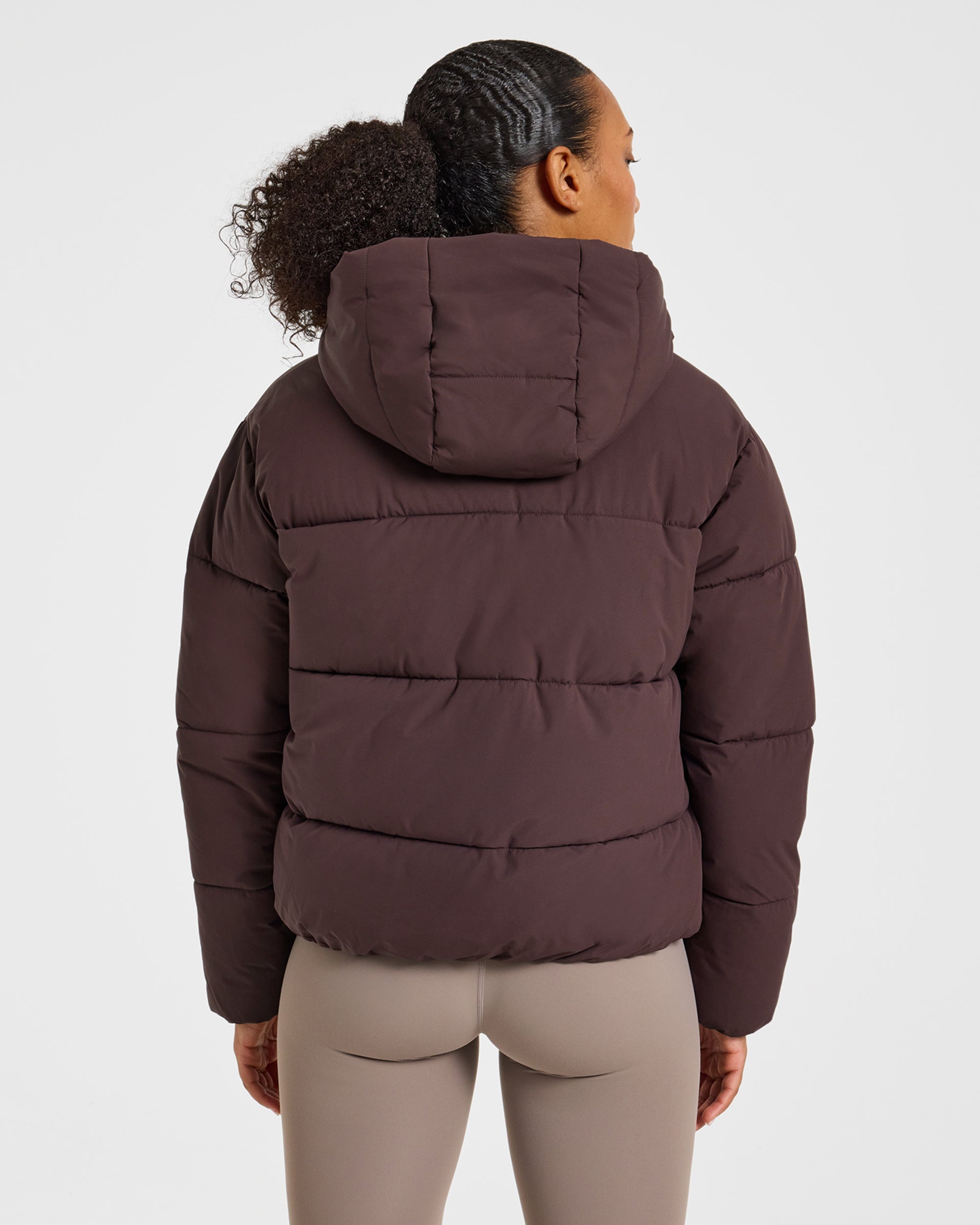 Signature Puffer Coat - Cocoa Braun