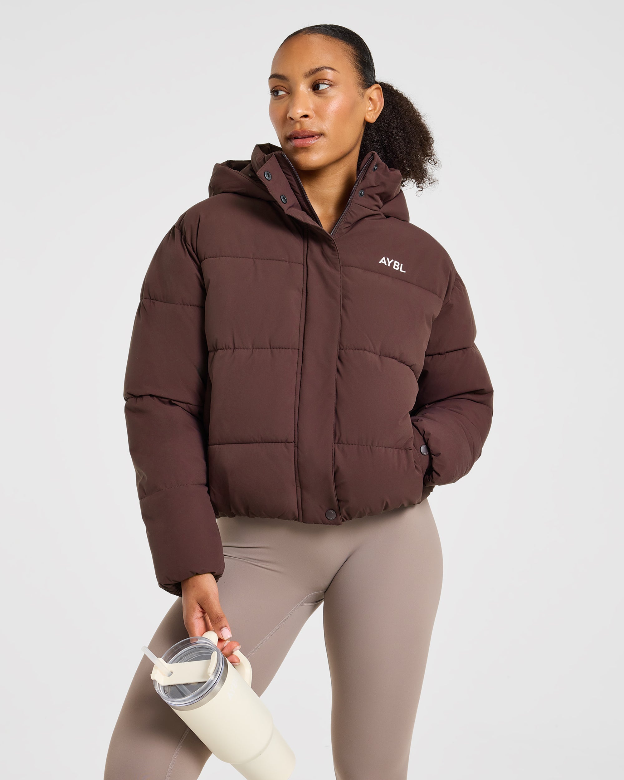 Signature Puffer Coat - Cocoa Braun