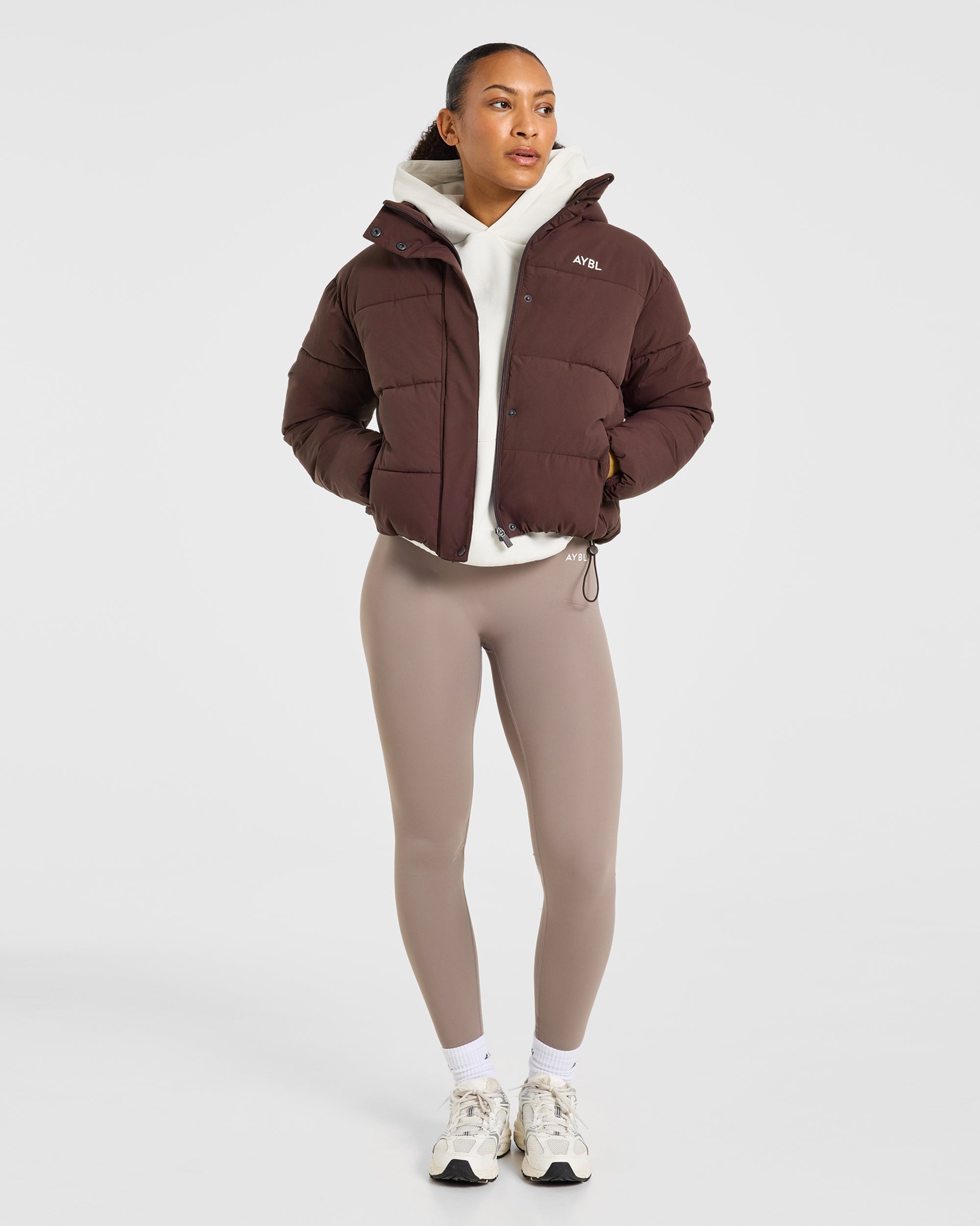 Signature Puffer Coat - Cocoa Braun
