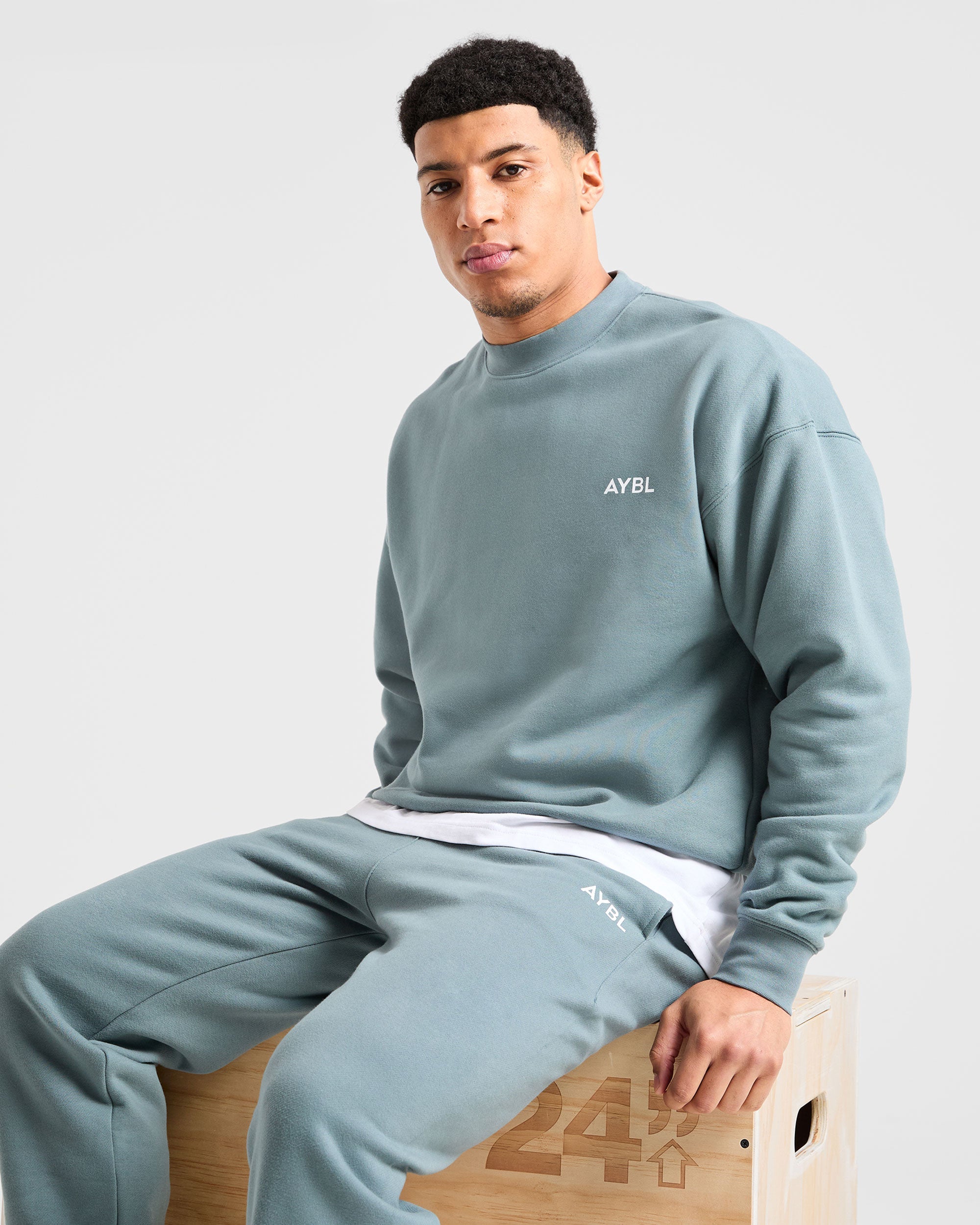 Essential Oversized Sweater - Dusty Blue