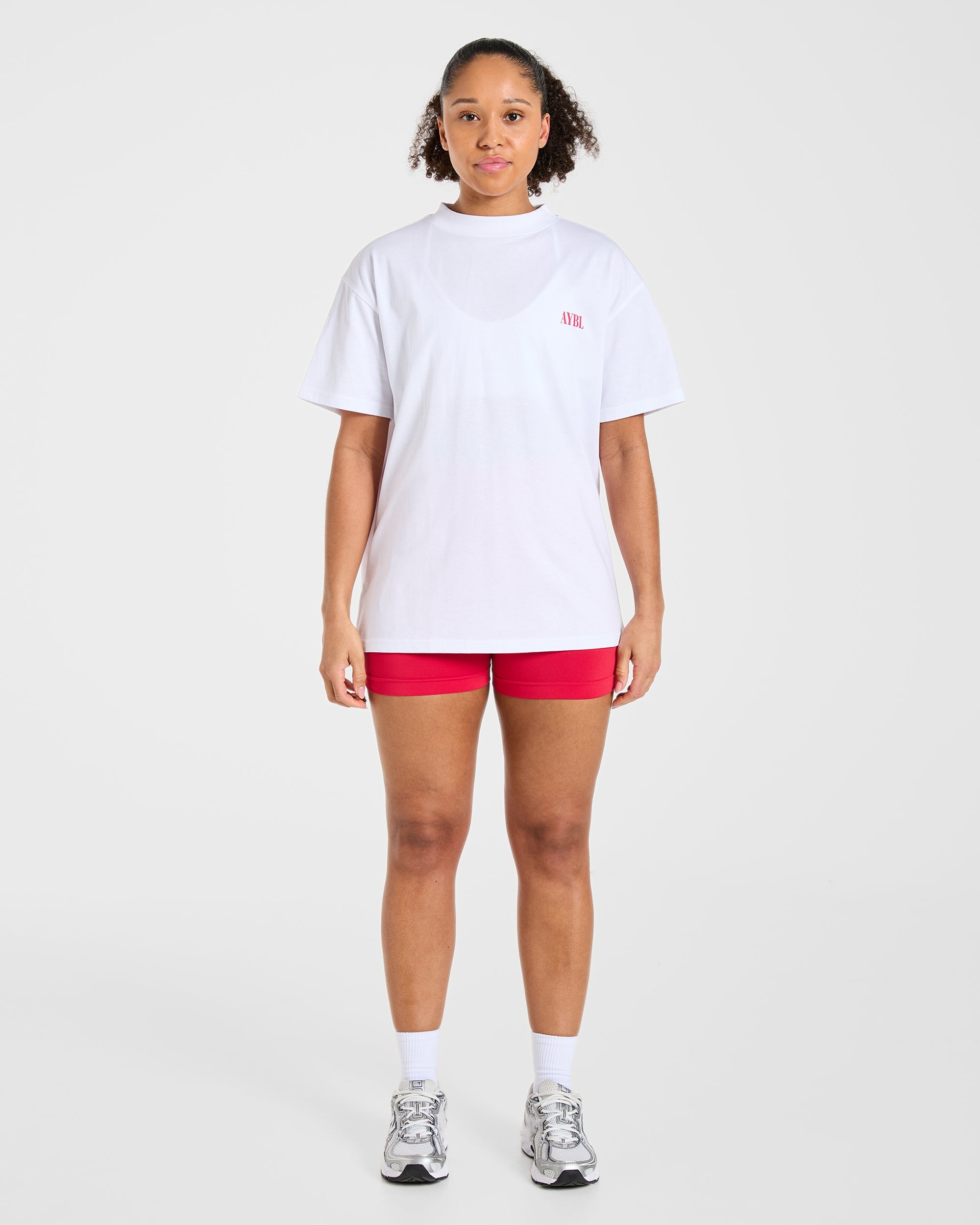 AYBL Strength Co Oversized T Shirt - Weiß