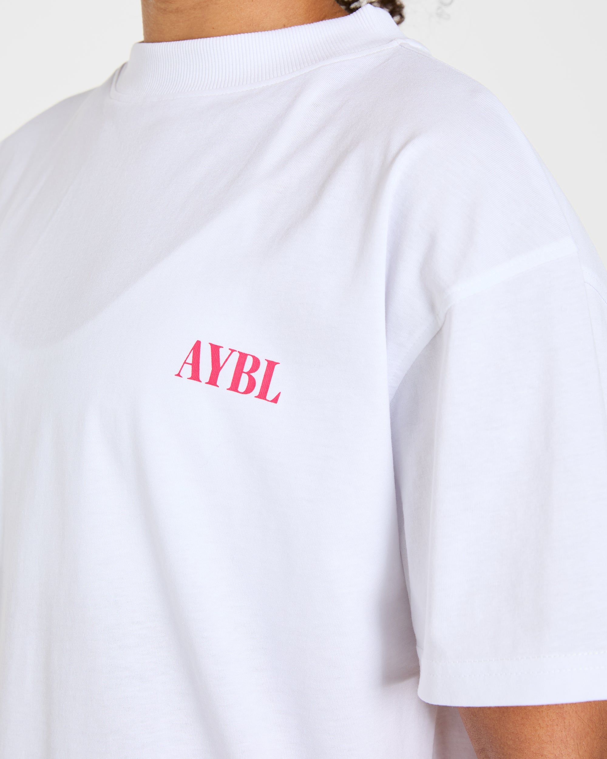 AYBL Strength Co Oversized T Shirt - Weiß