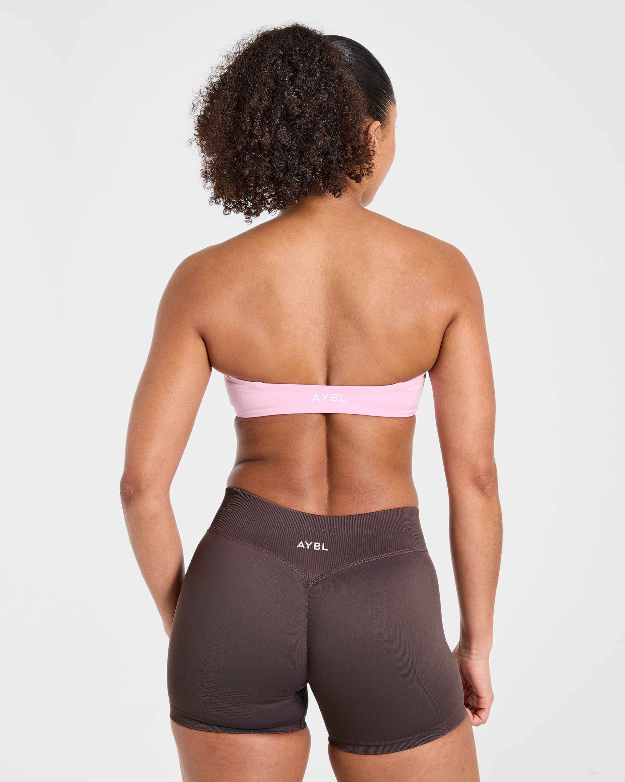 Essential Bandeau Sports Bra - Rosa