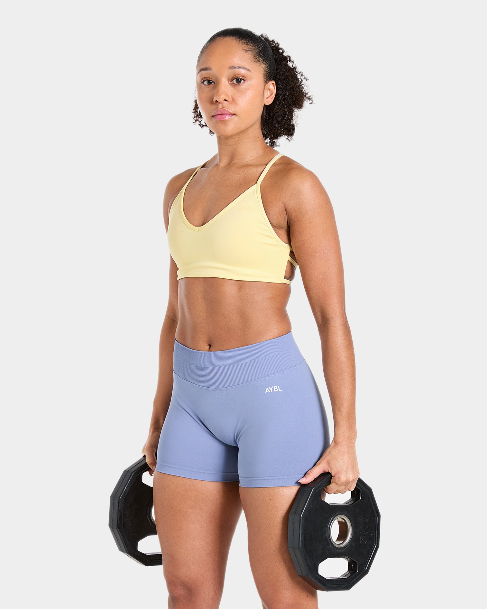 Essential Crossback Sports Bra - Gelb