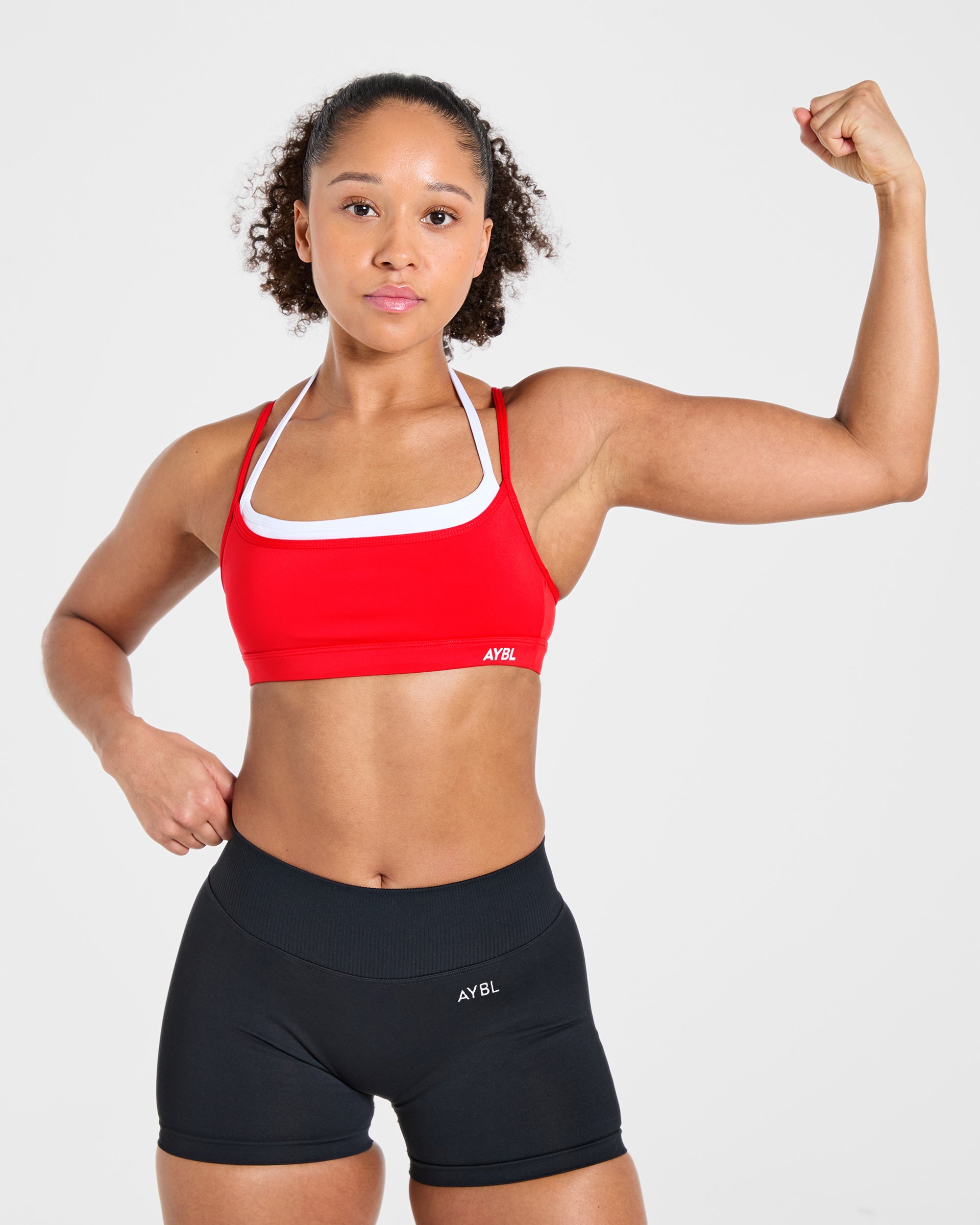 Essential Double Layer Sports Bra - Vibrant Rot