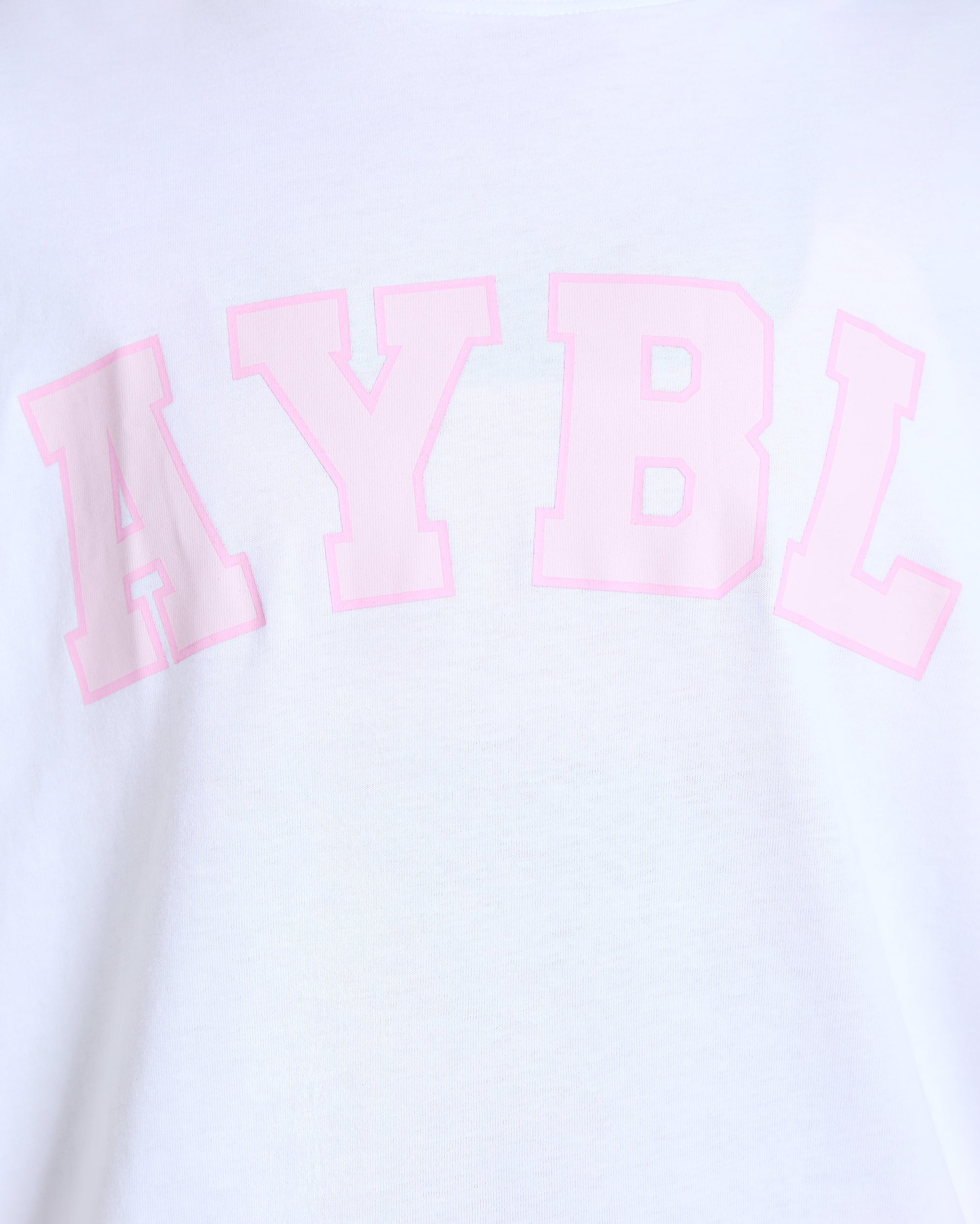 Varsity 2.0 Oversized T Shirt - Weiß/Rosa