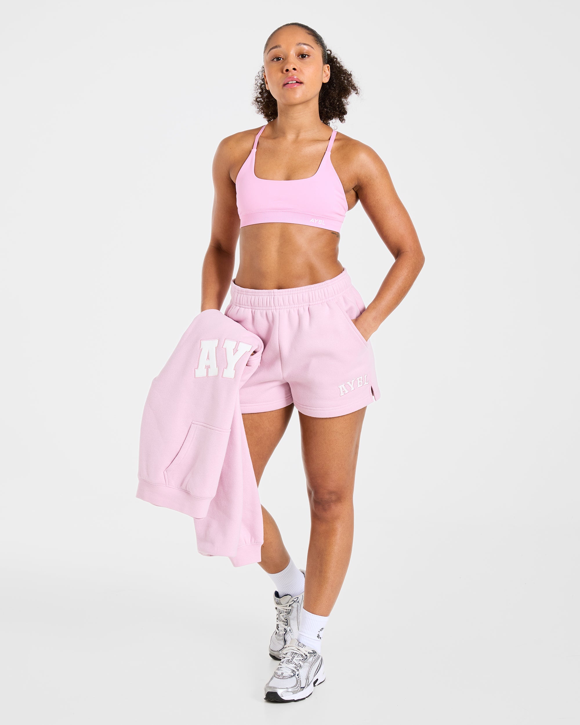 Varsity 2.0 Oversized Shorts - Iced Rosa