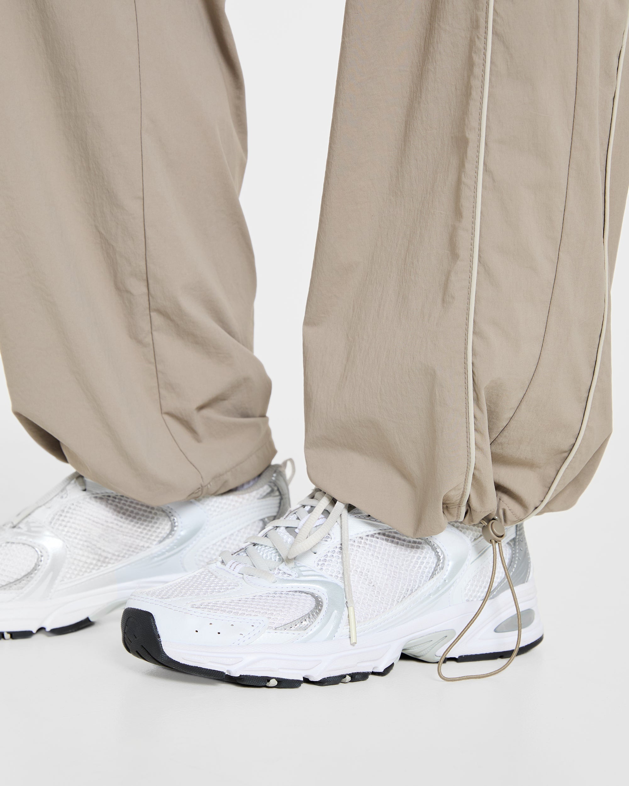 Retro Track Joggers - Taupe