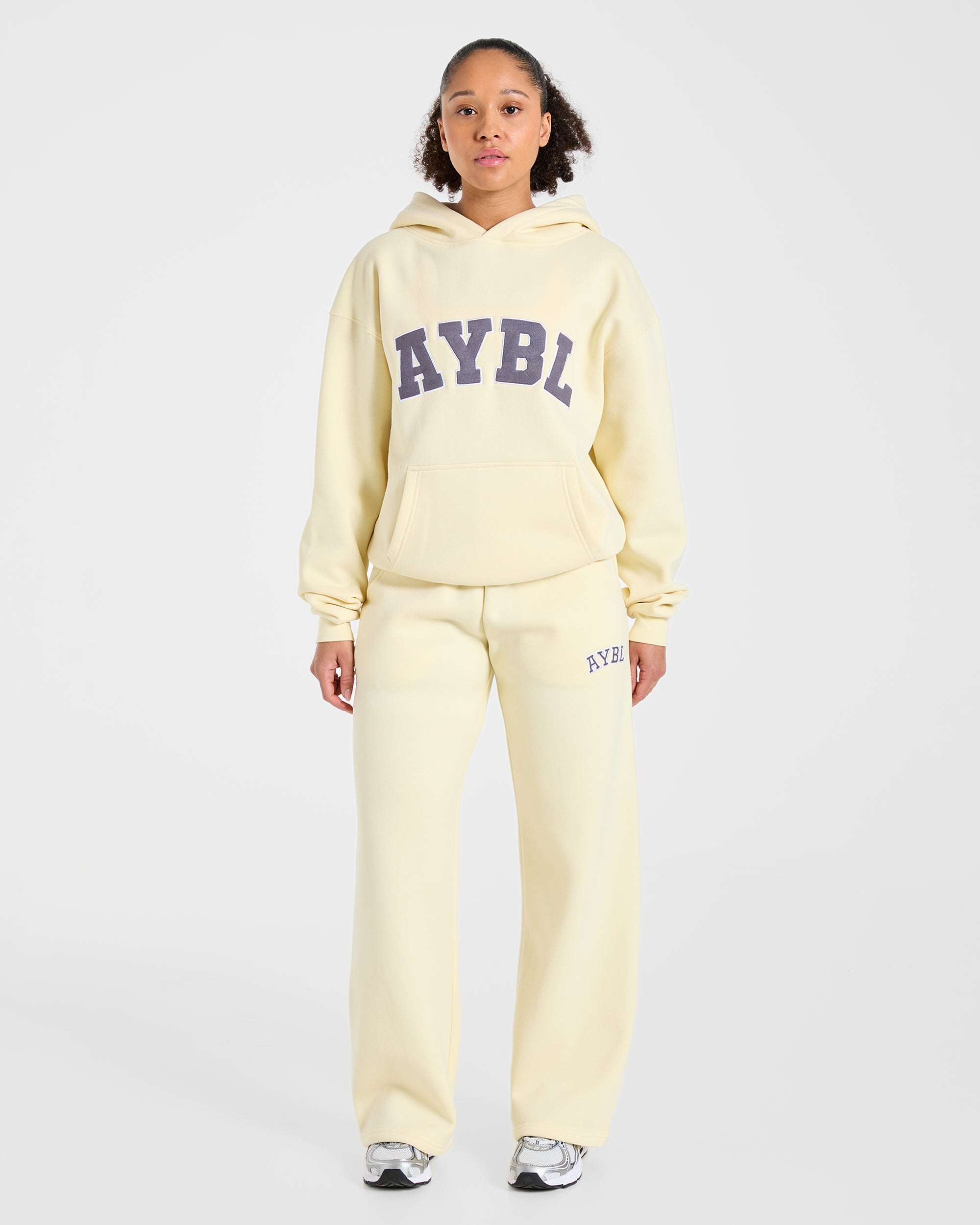 Varsity 2.0 Oversized Hoodie - Butter Gelb