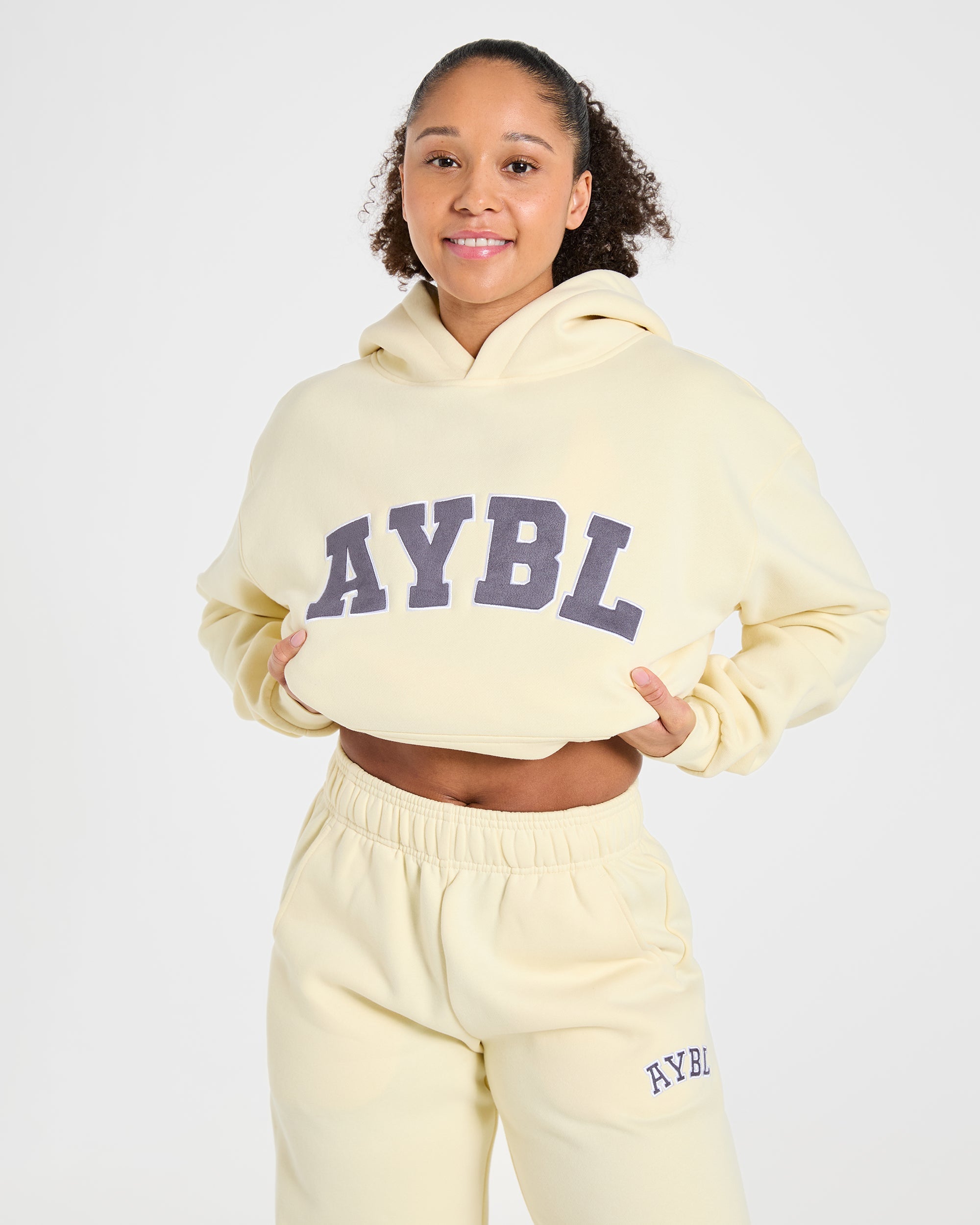 Varsity 2.0 Oversized Hoodie - Butter Gelb
