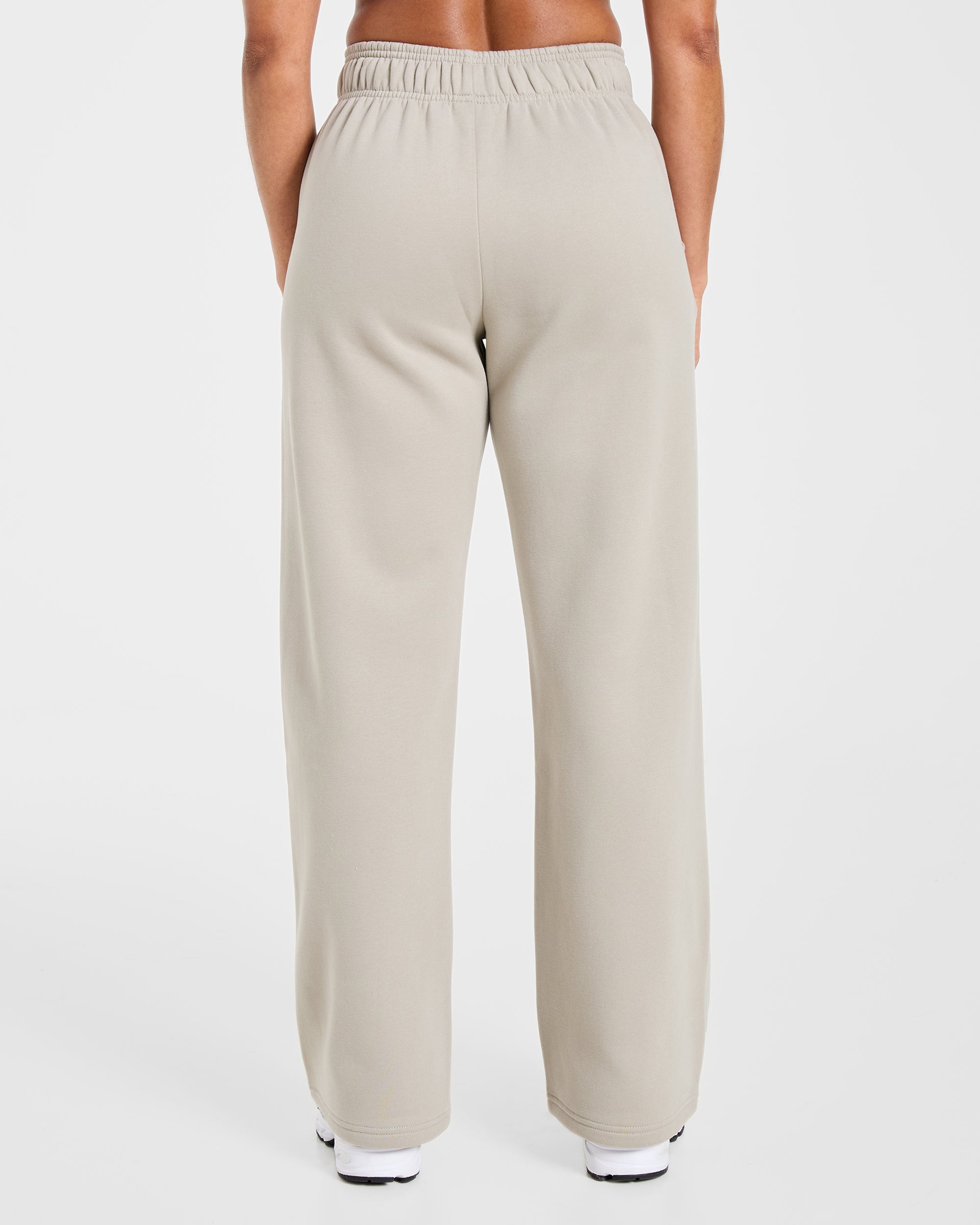 Varsity 2.0 Oversized Straight Leg Joggers - Taupe