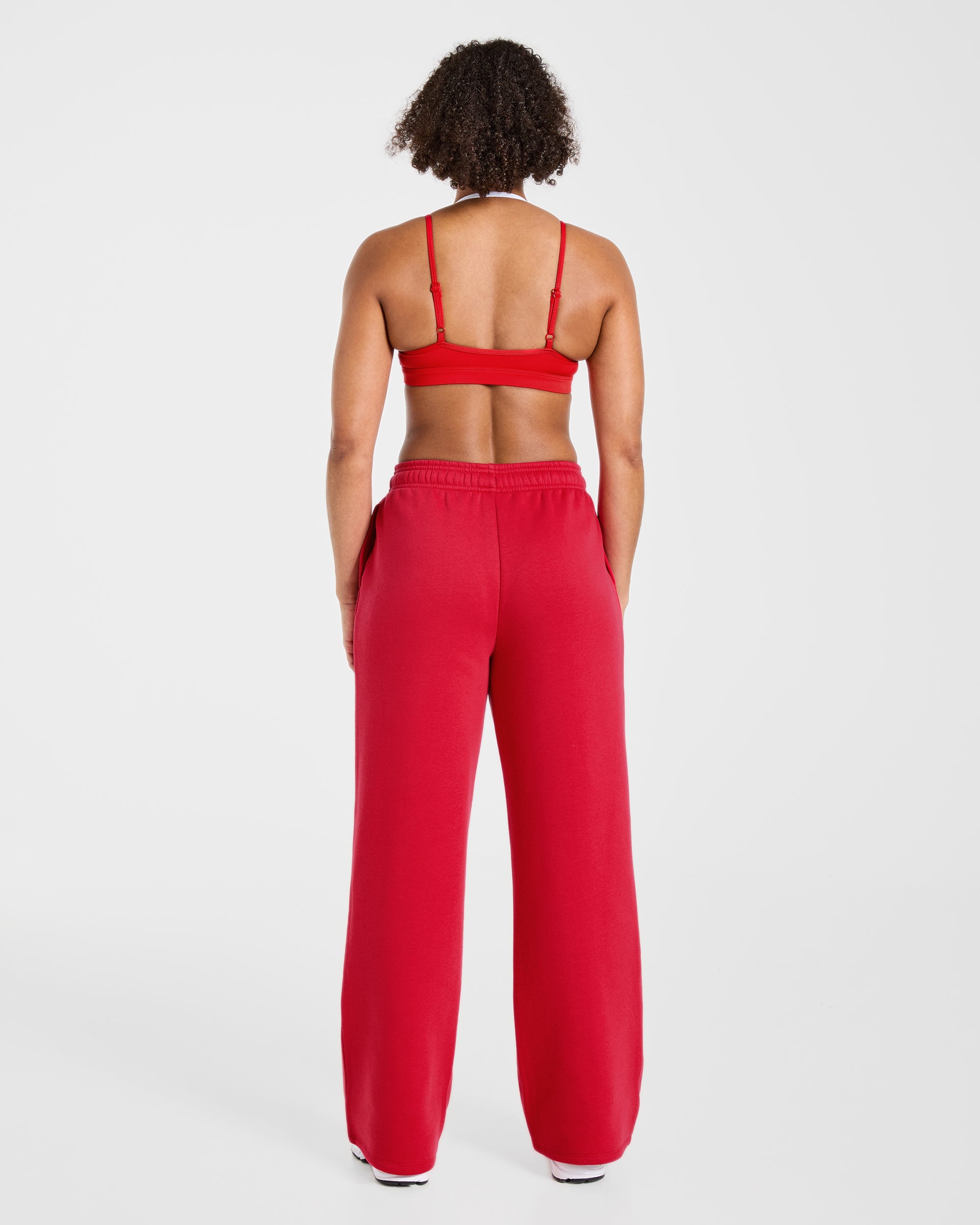 Lifestyle Oversized Straight Leg Joggers - Rot