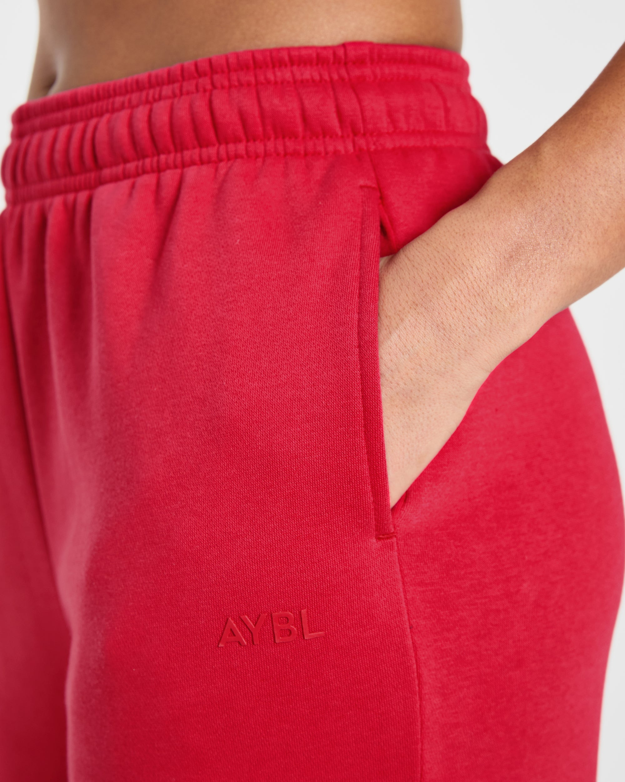 Lifestyle Oversized Straight Leg Joggers - Rot