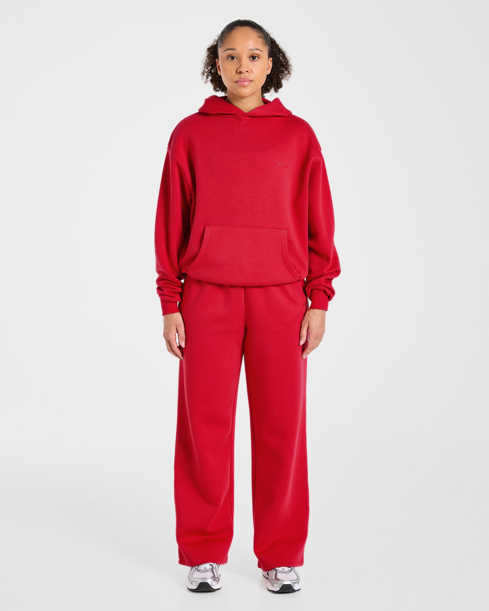 Lifestyle Oversized Hoodie - Rot