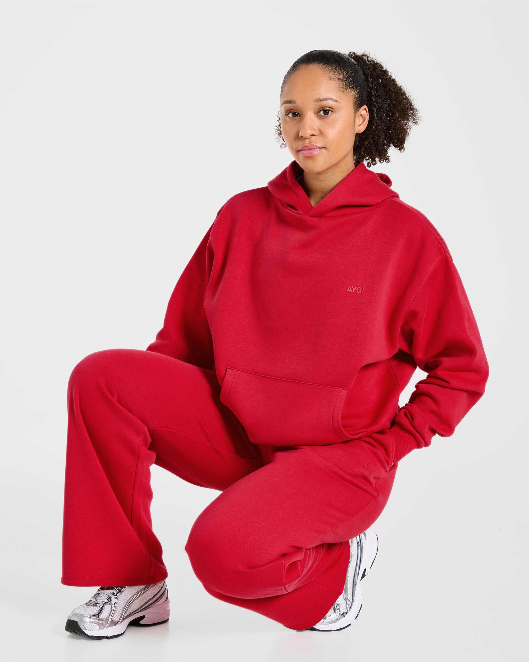 Lifestyle Oversized Hoodie - Rot