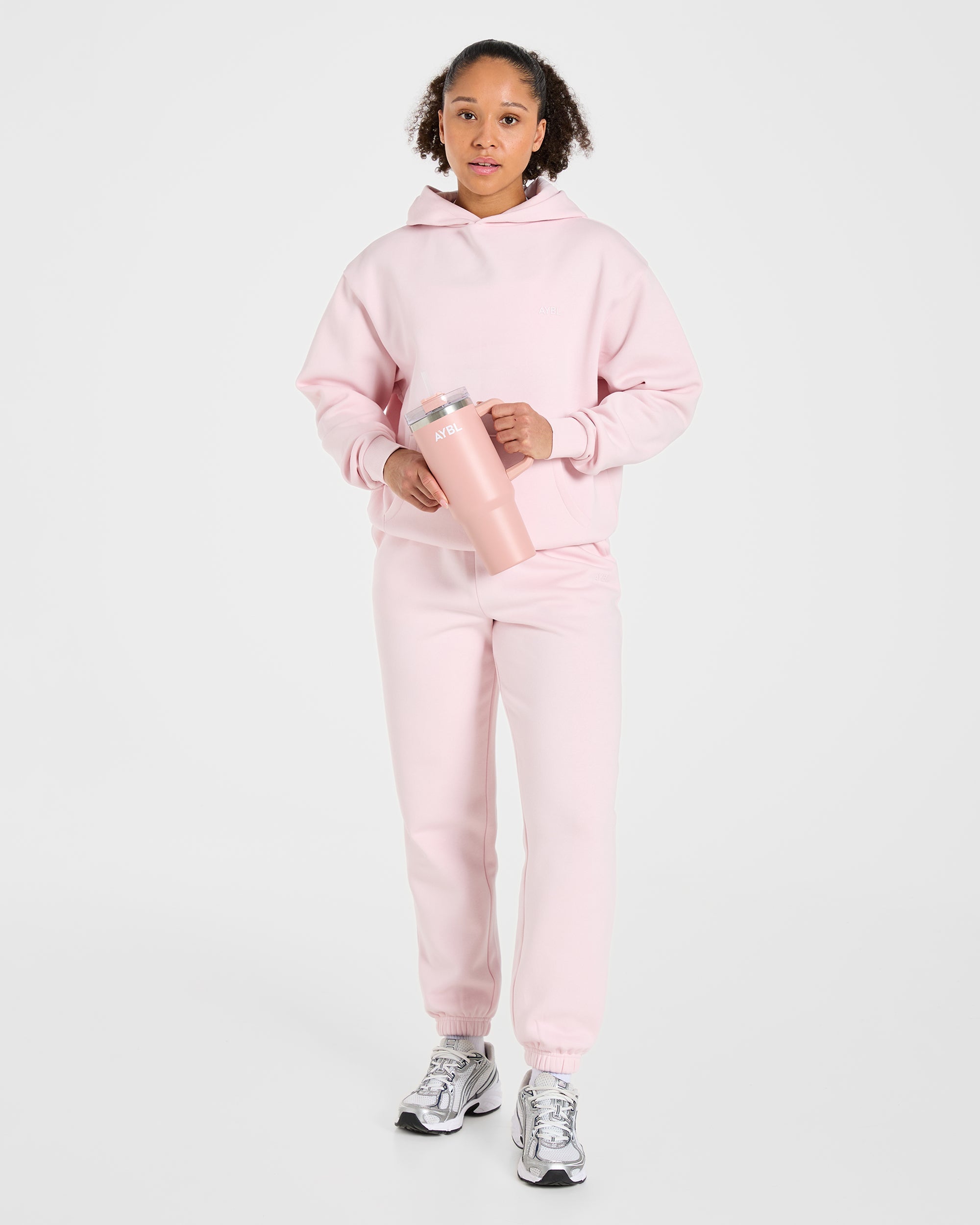 Lifestyle Oversized Hoodie - Pastel Rosa