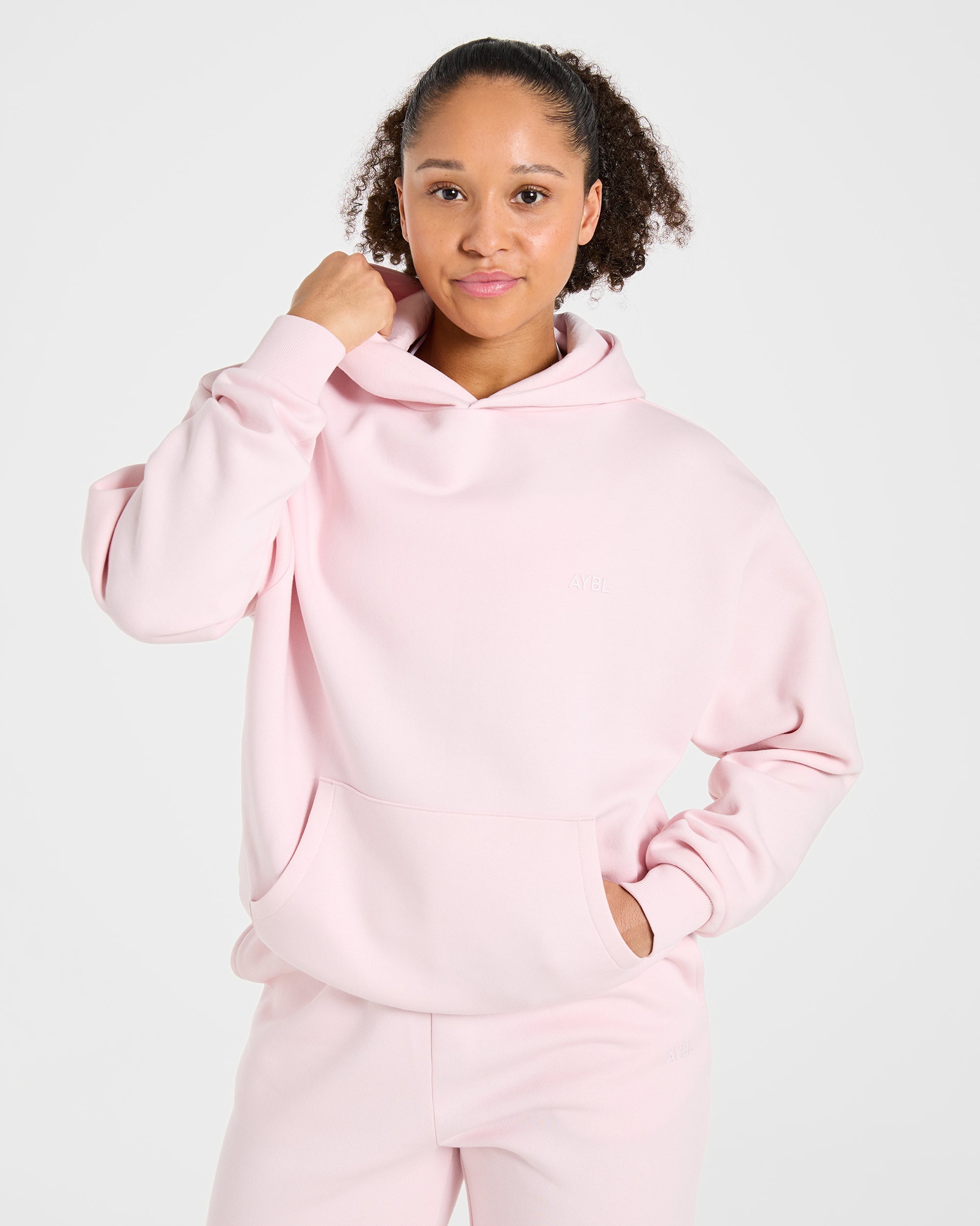Lifestyle Oversized Hoodie - Pastel Rosa
