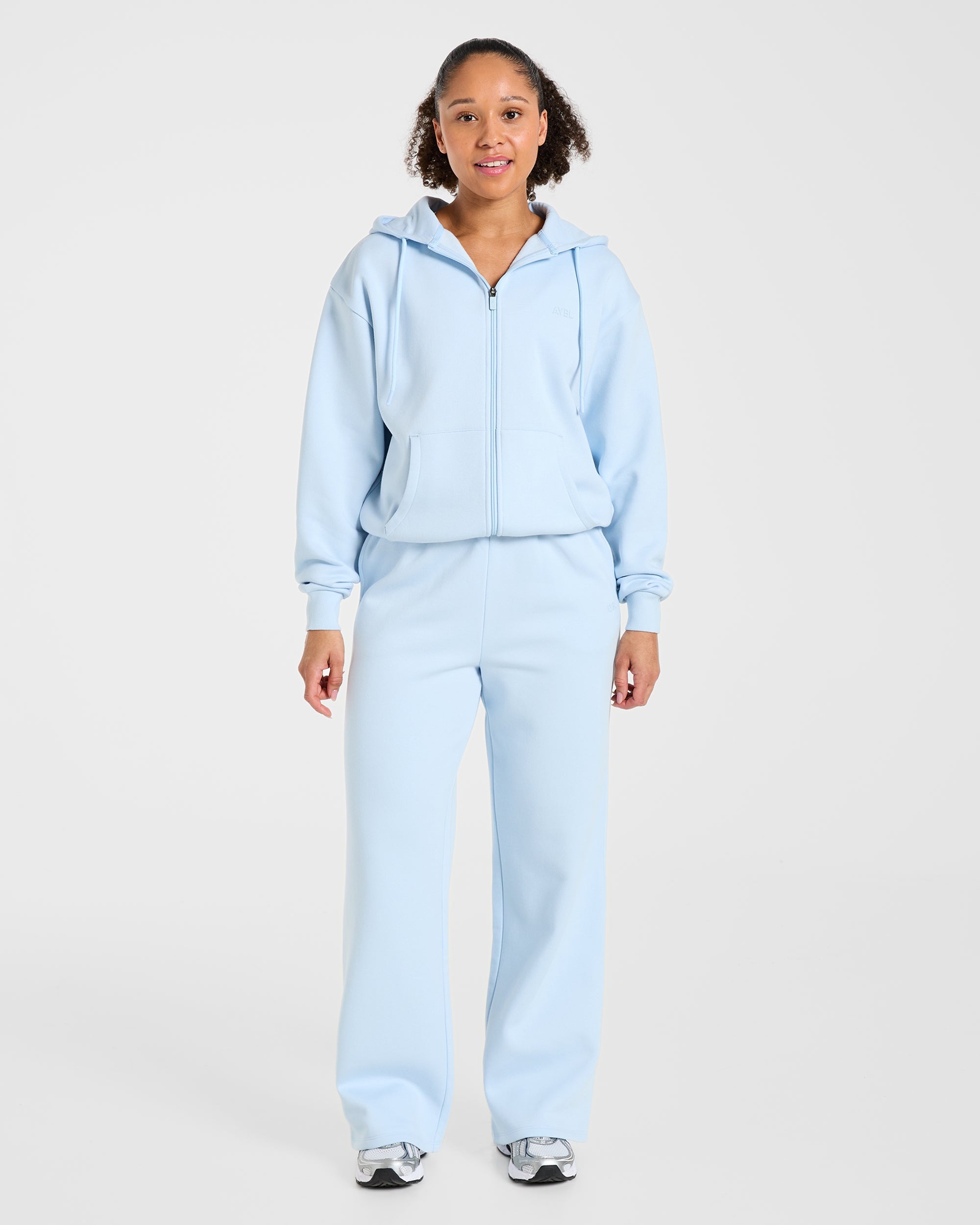 Lifestyle Oversized Zip Up Hoodie - Spring Blau