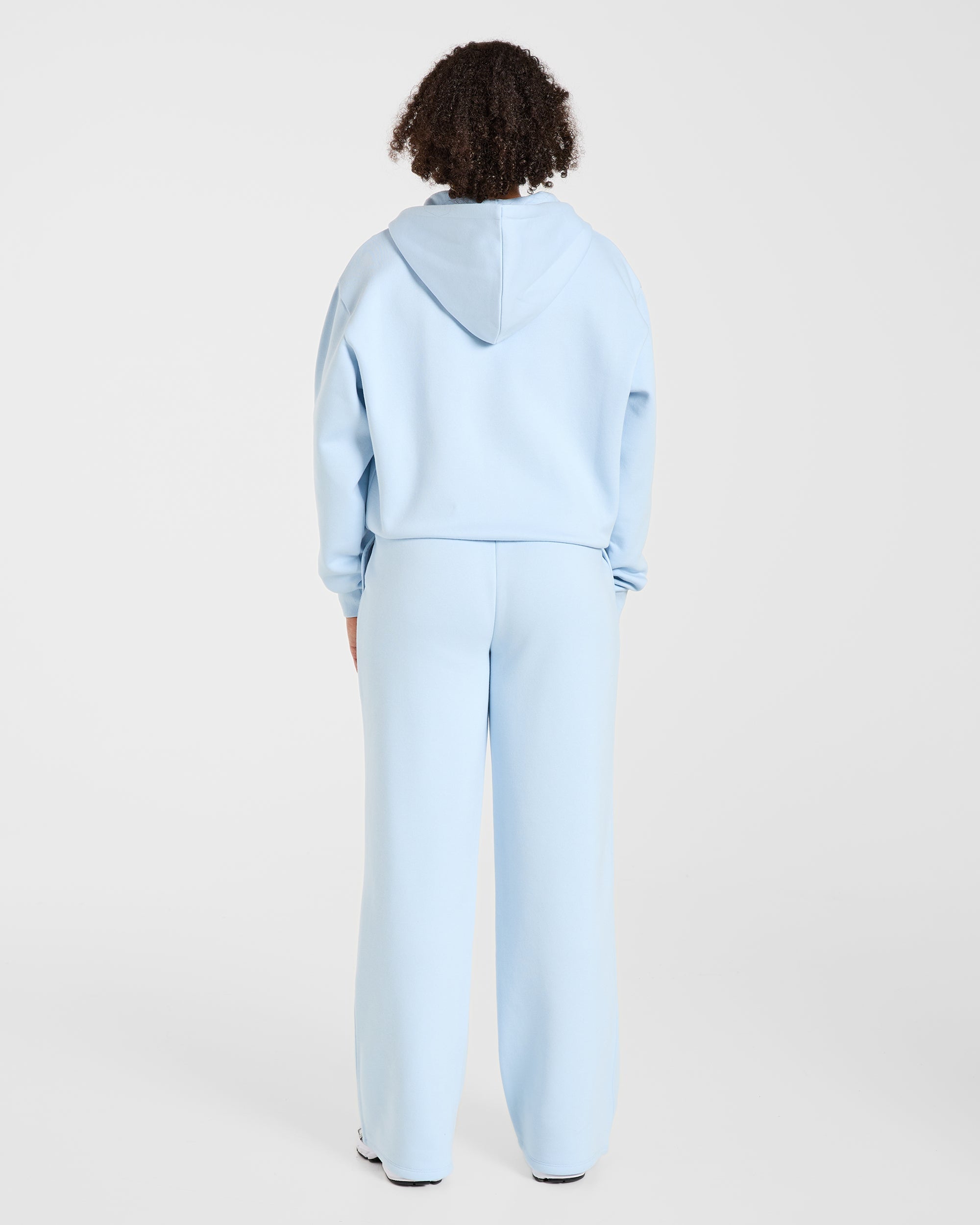 Lifestyle Oversized Zip Up Hoodie - Spring Blau