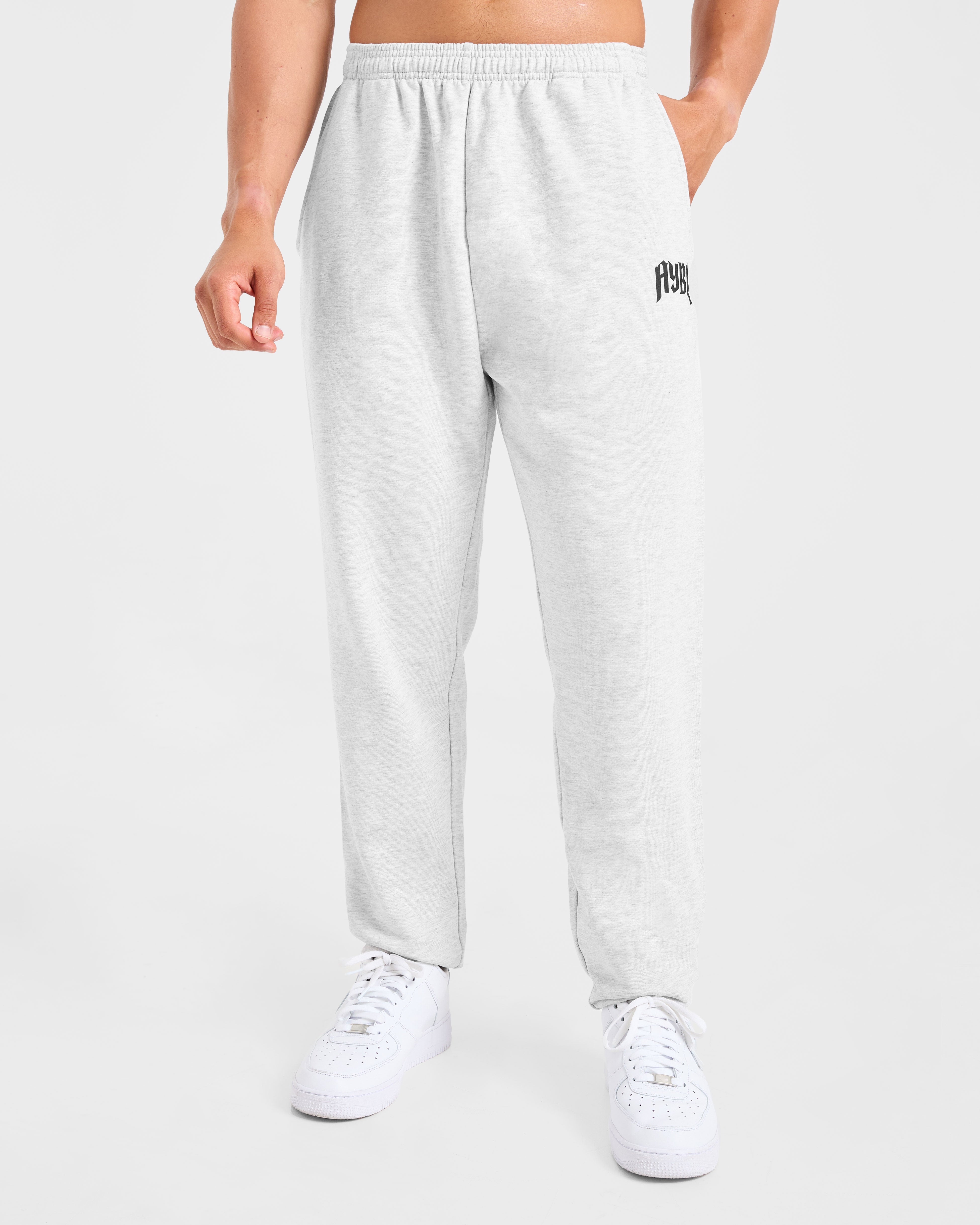 Lifting Club Gothic Oversized Joggers - Grau Marl
