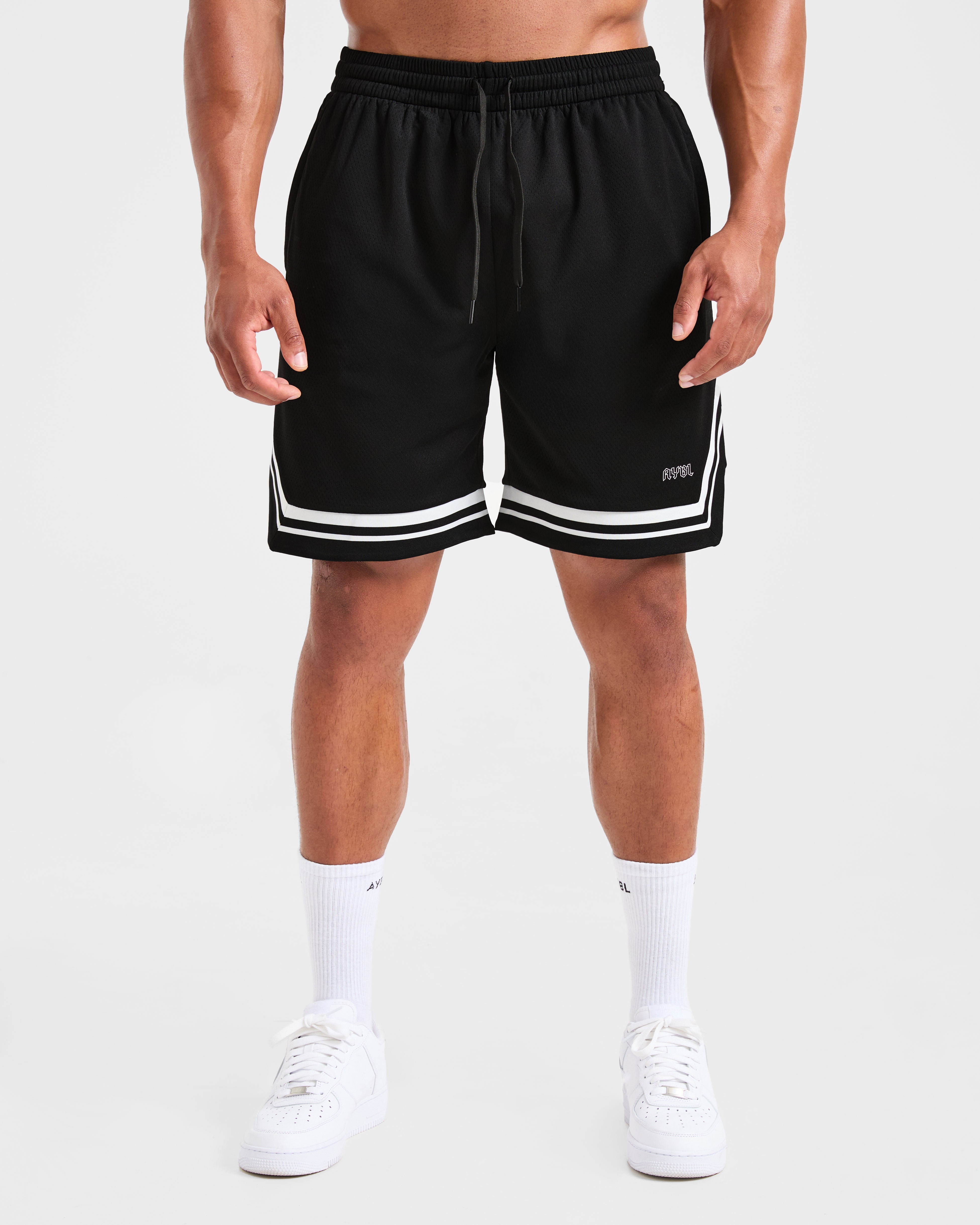 Rebound Stripe Shorts - Schwarz