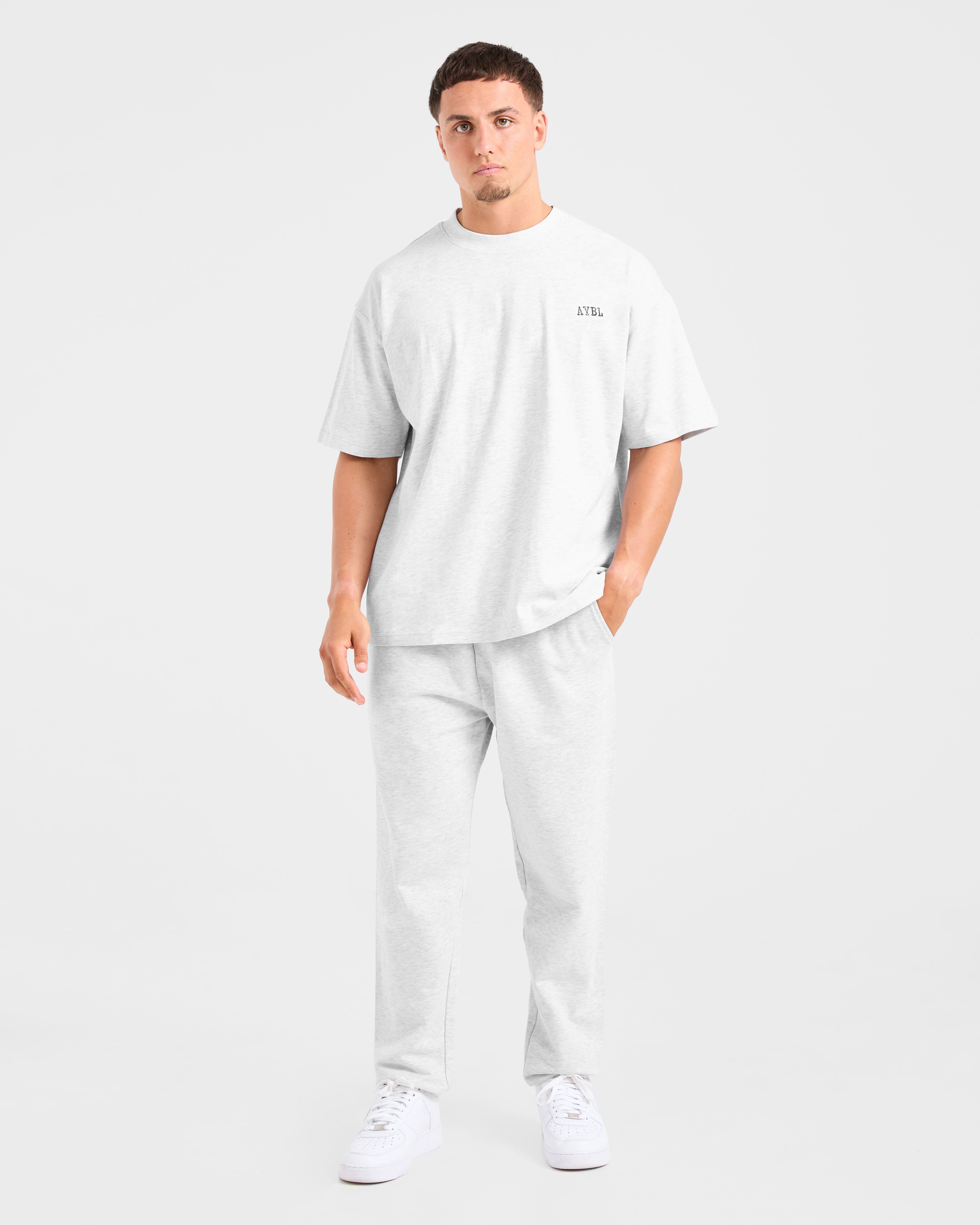 Lifting Essentials Oversized T Shirt - Grey Marl
