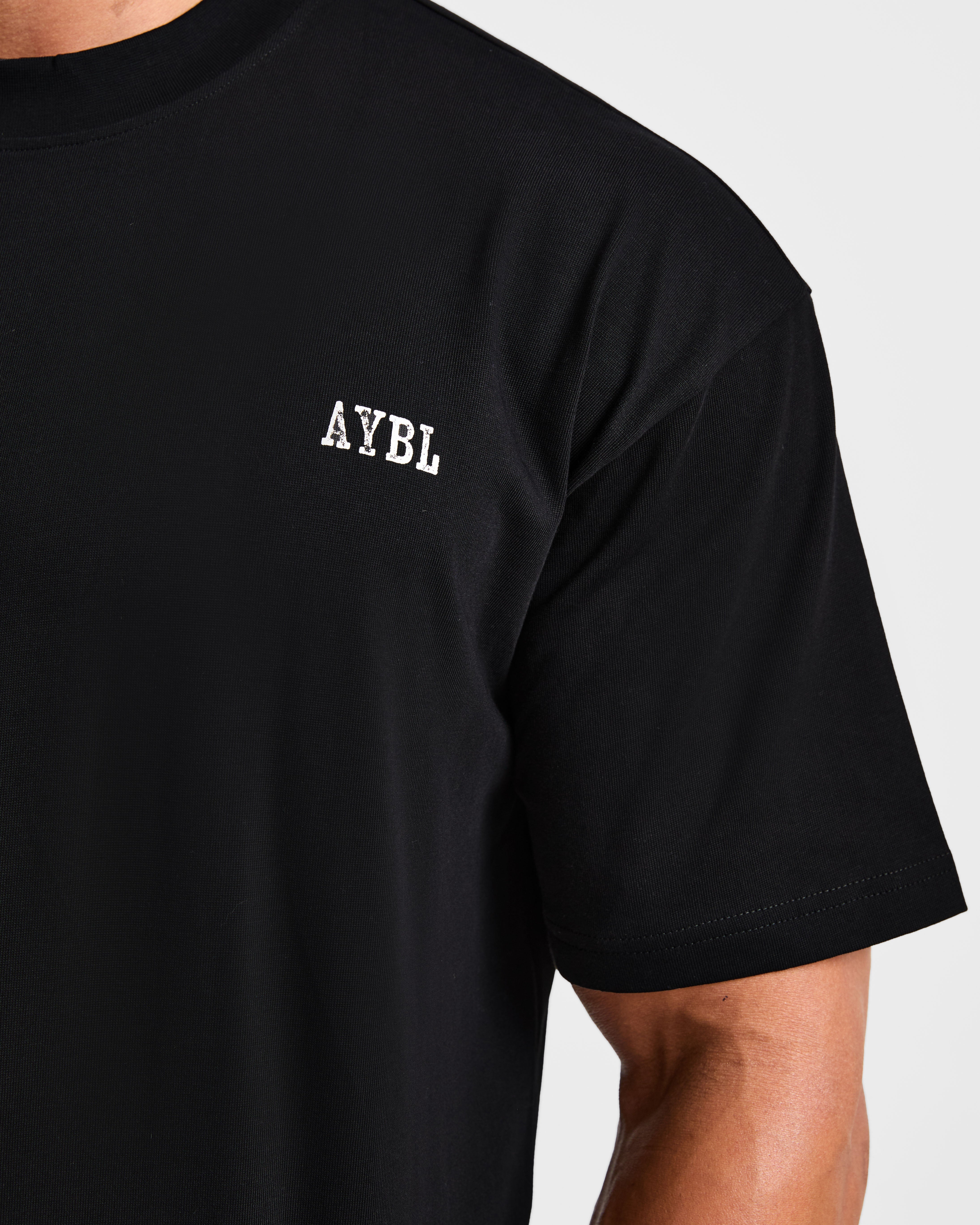Lifting Essentials Oversized T Shirt - Schwarz