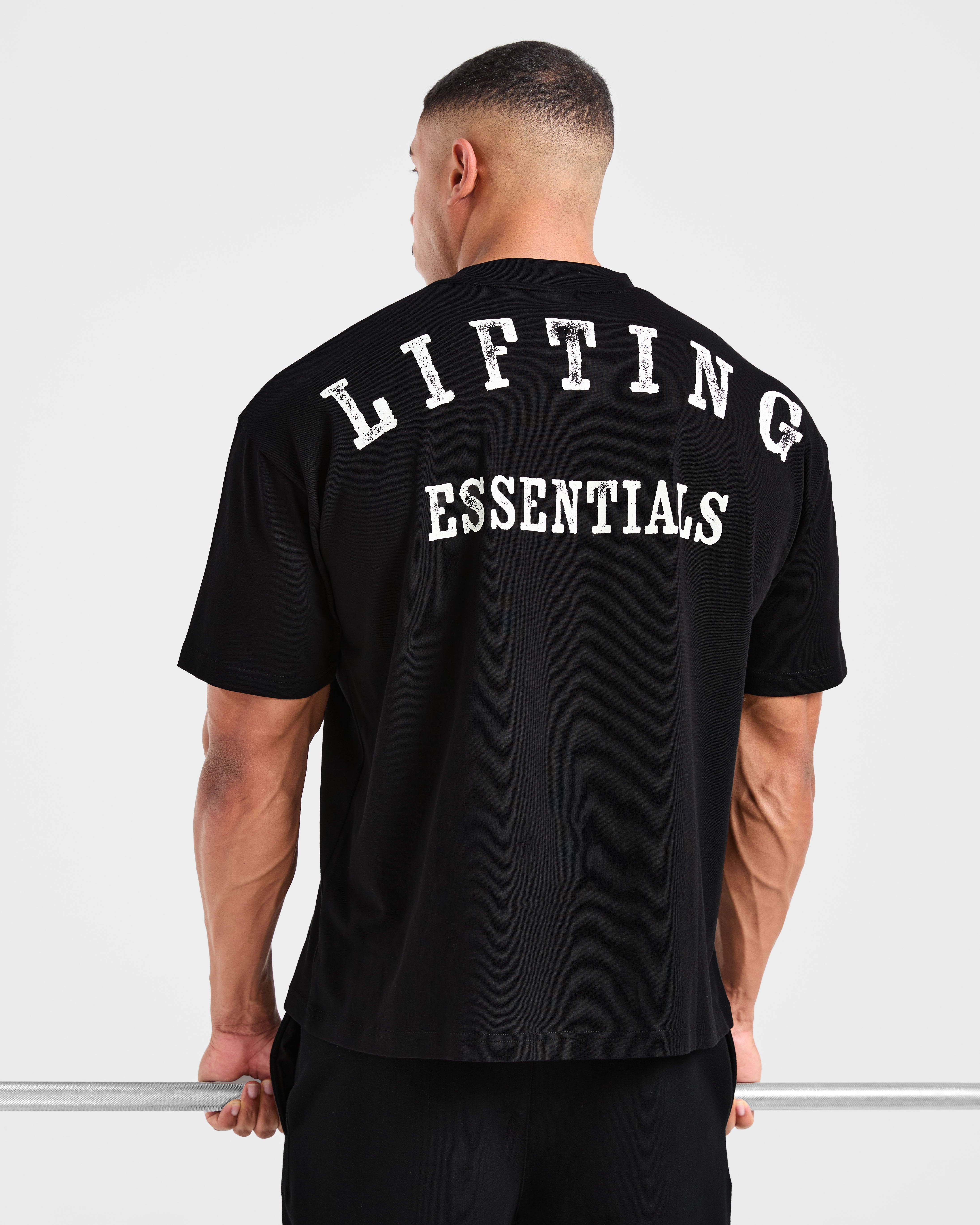 Lifting Essentials Oversized T Shirt - Schwarz