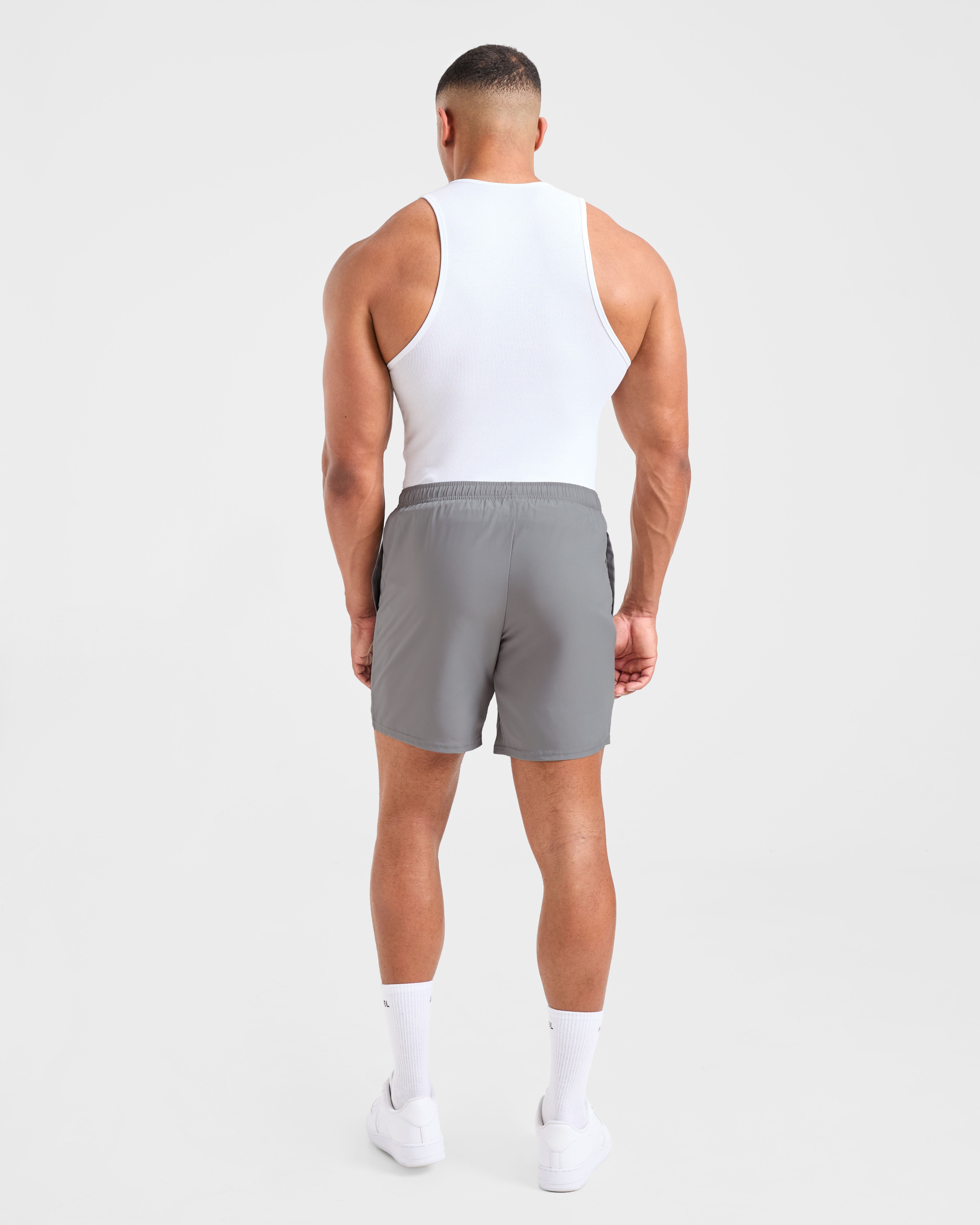 Muscle Ribbed Tank - Weiß