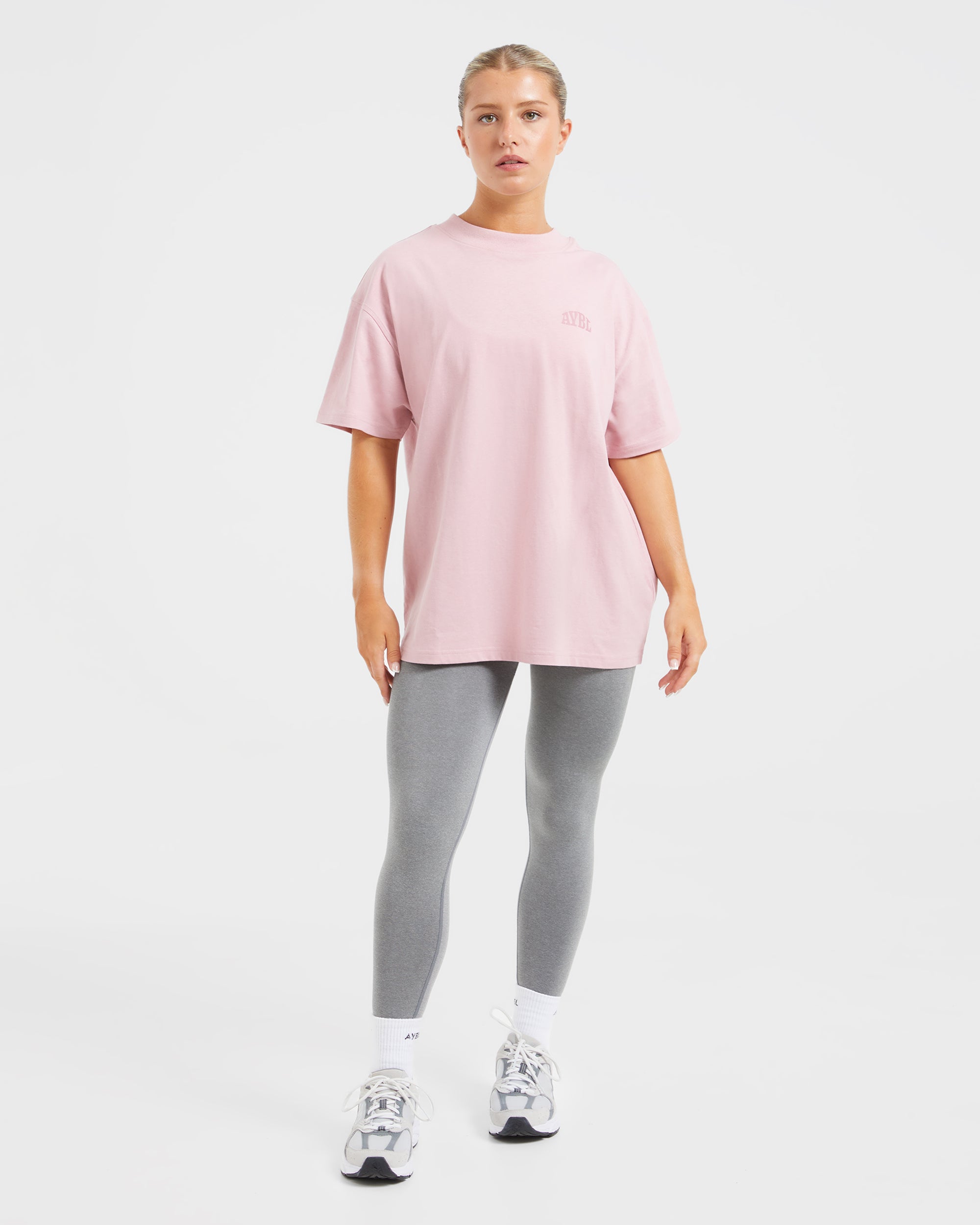 Mind Over Matter Oversized T Shirt - Rosa