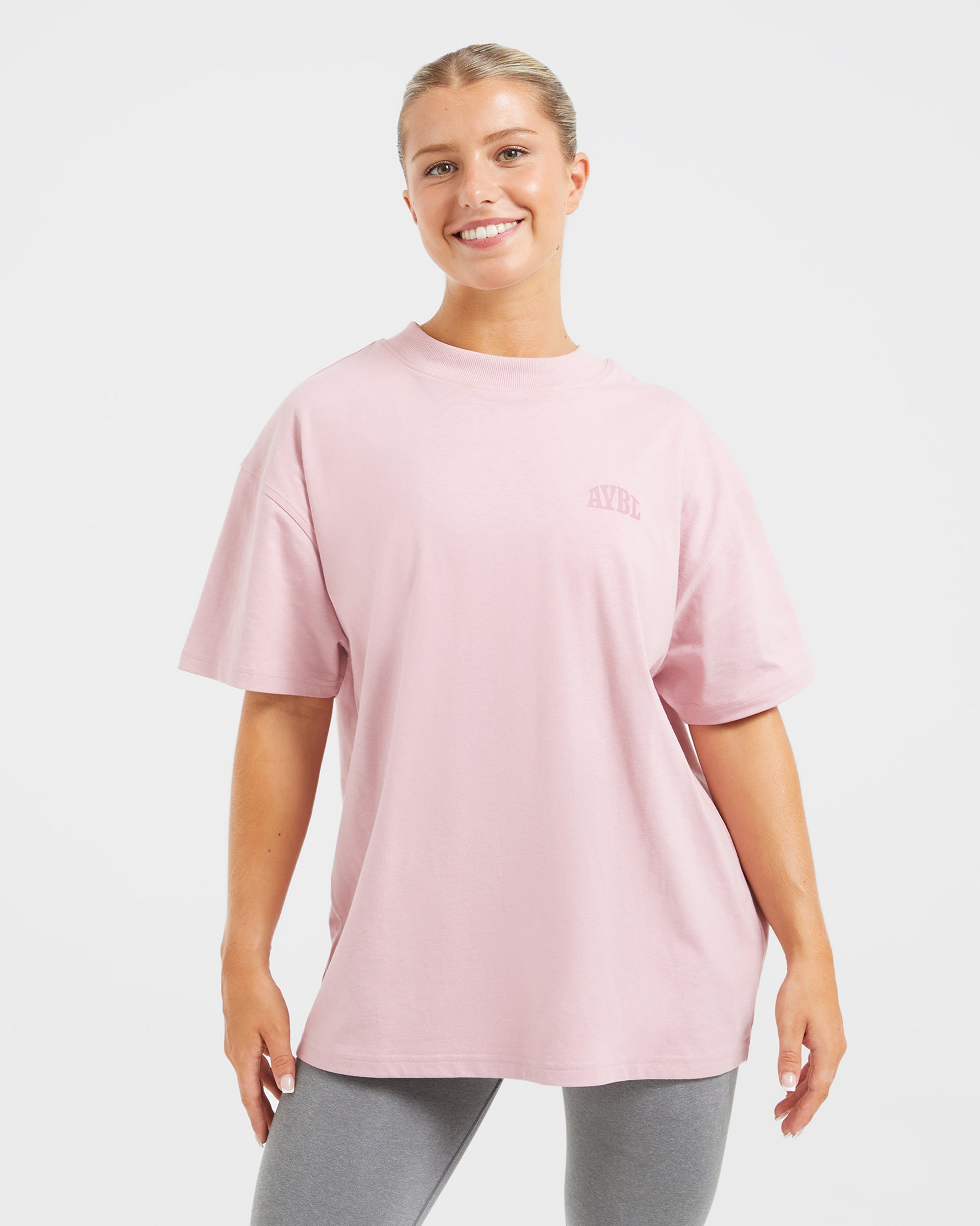 Mind Over Matter Oversized T Shirt - Rosa