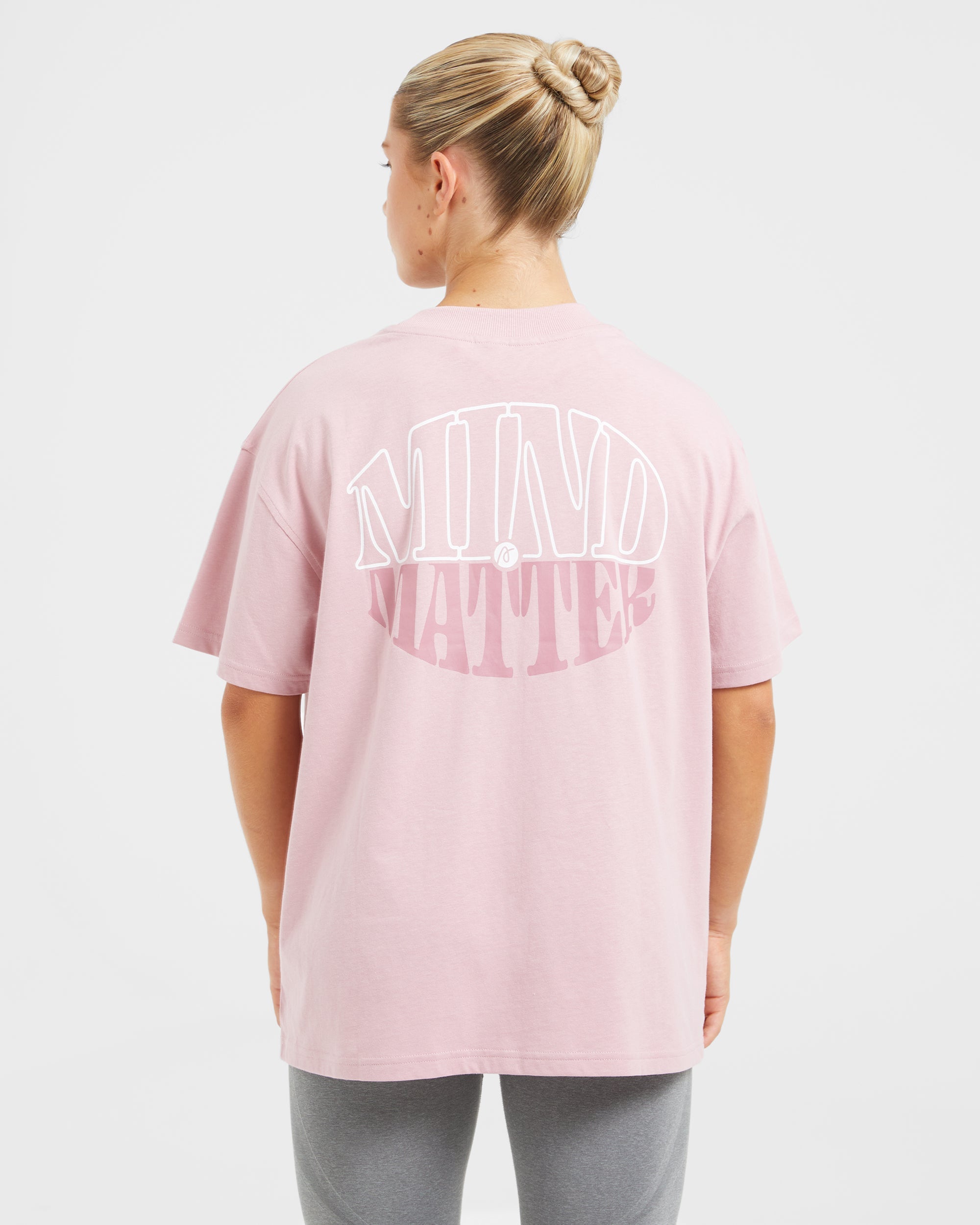 Mind Over Matter Oversized T Shirt - Rosa