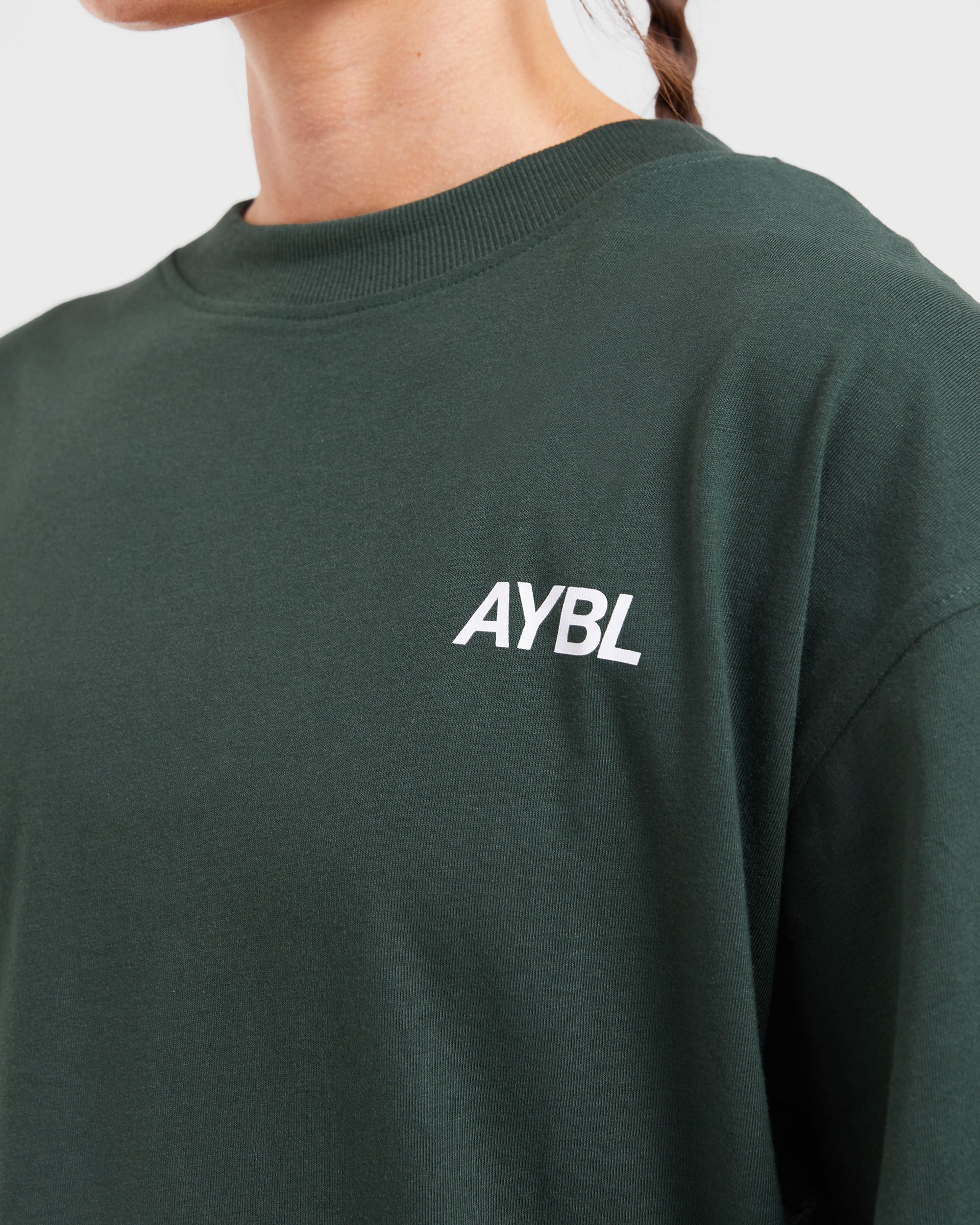 AYBL Sports Club Oversized T Shirt - Forest Grün