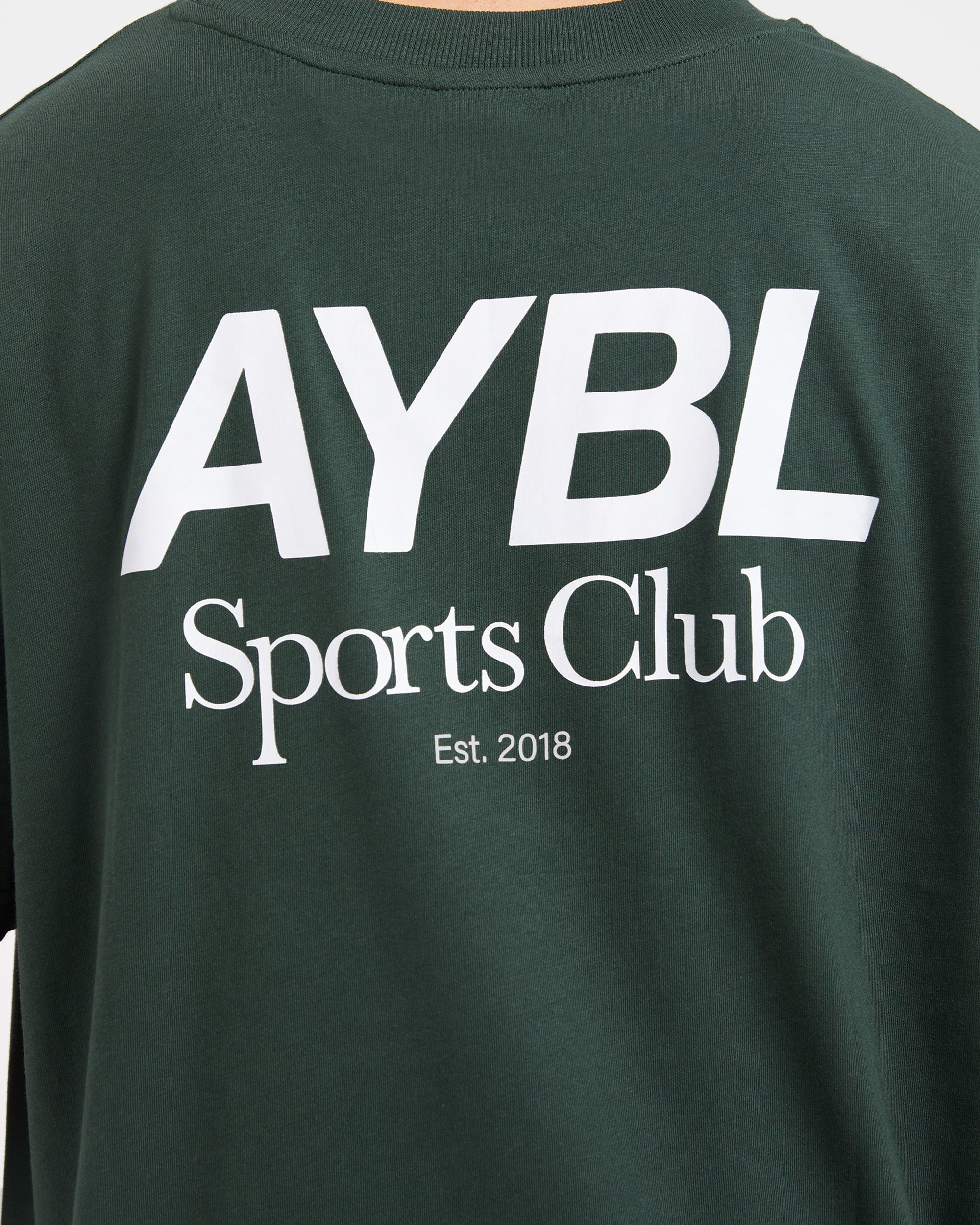 AYBL Sports Club Oversized T Shirt - Forest Grün