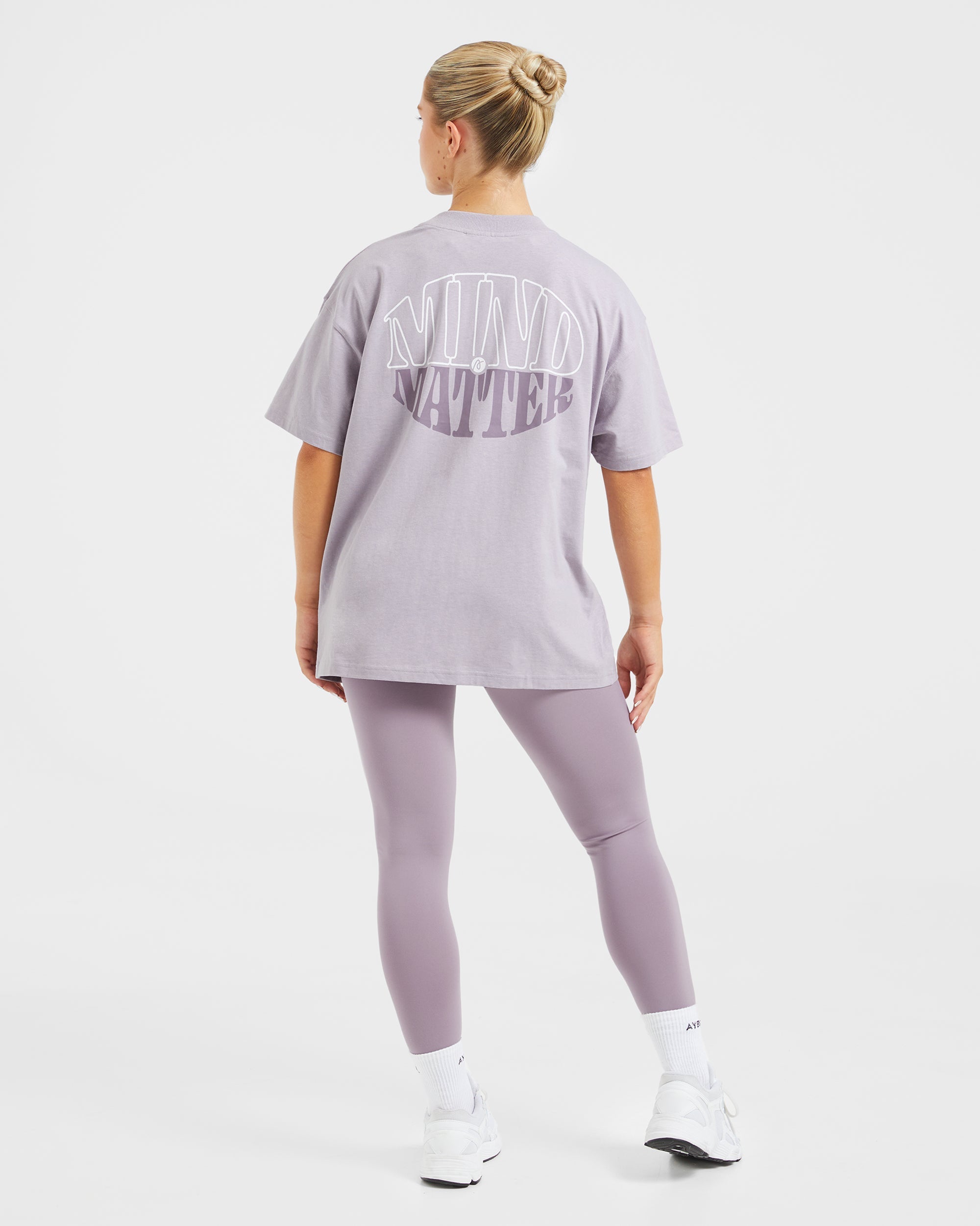 Mind Over Matter Oversized T Shirt - Violet