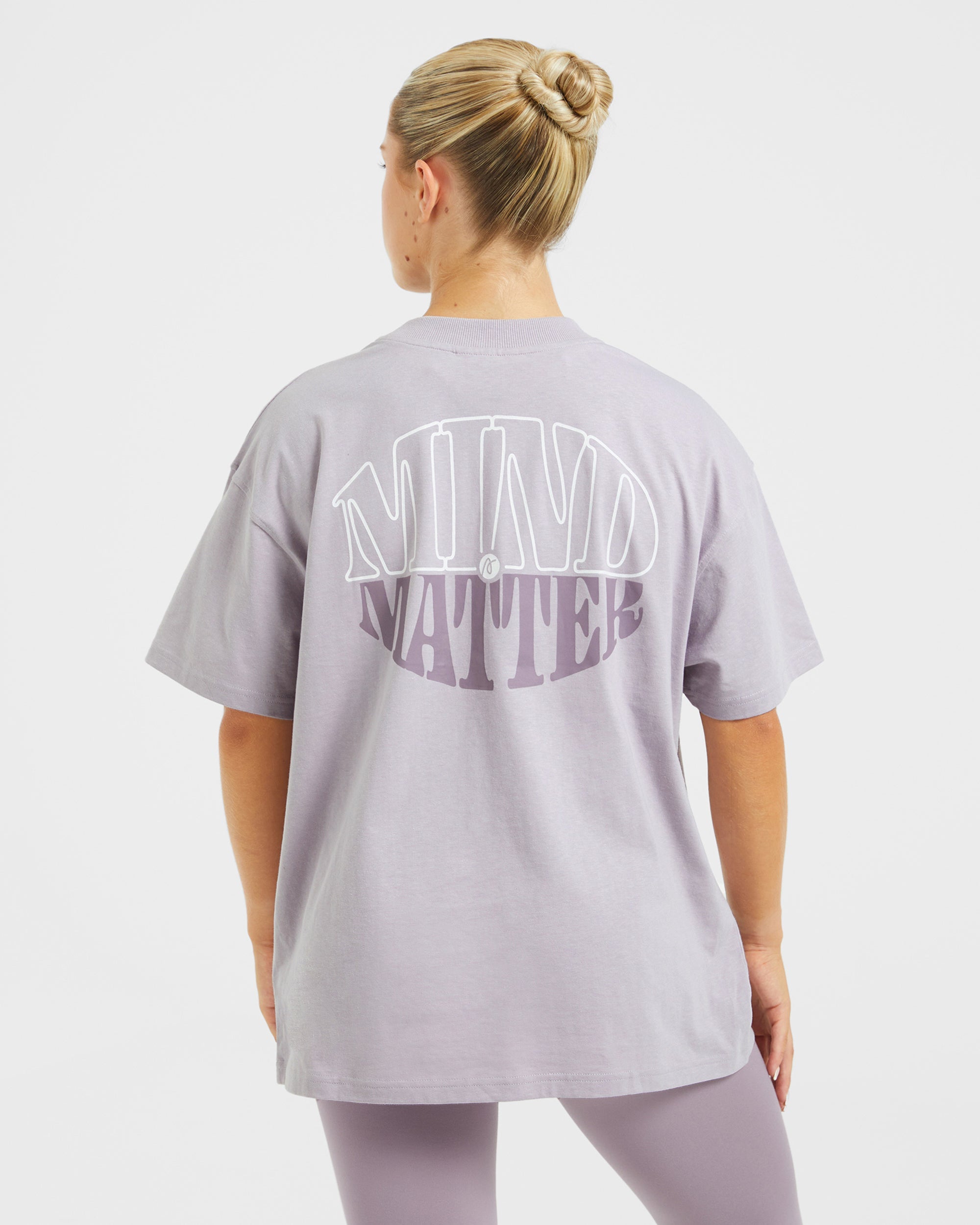 Mind Over Matter Oversized T Shirt - Violet