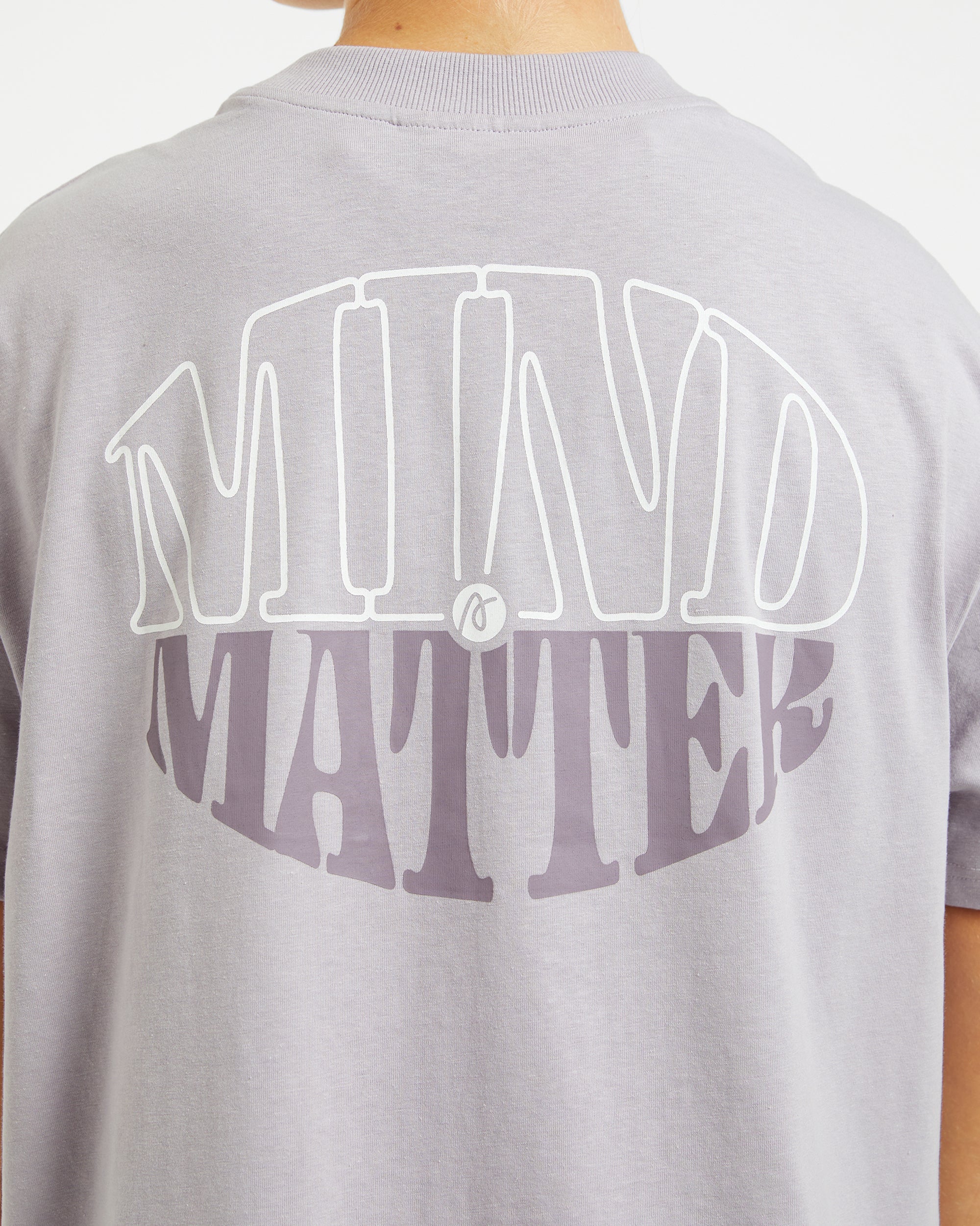 Mind Over Matter Oversized T Shirt - Violet