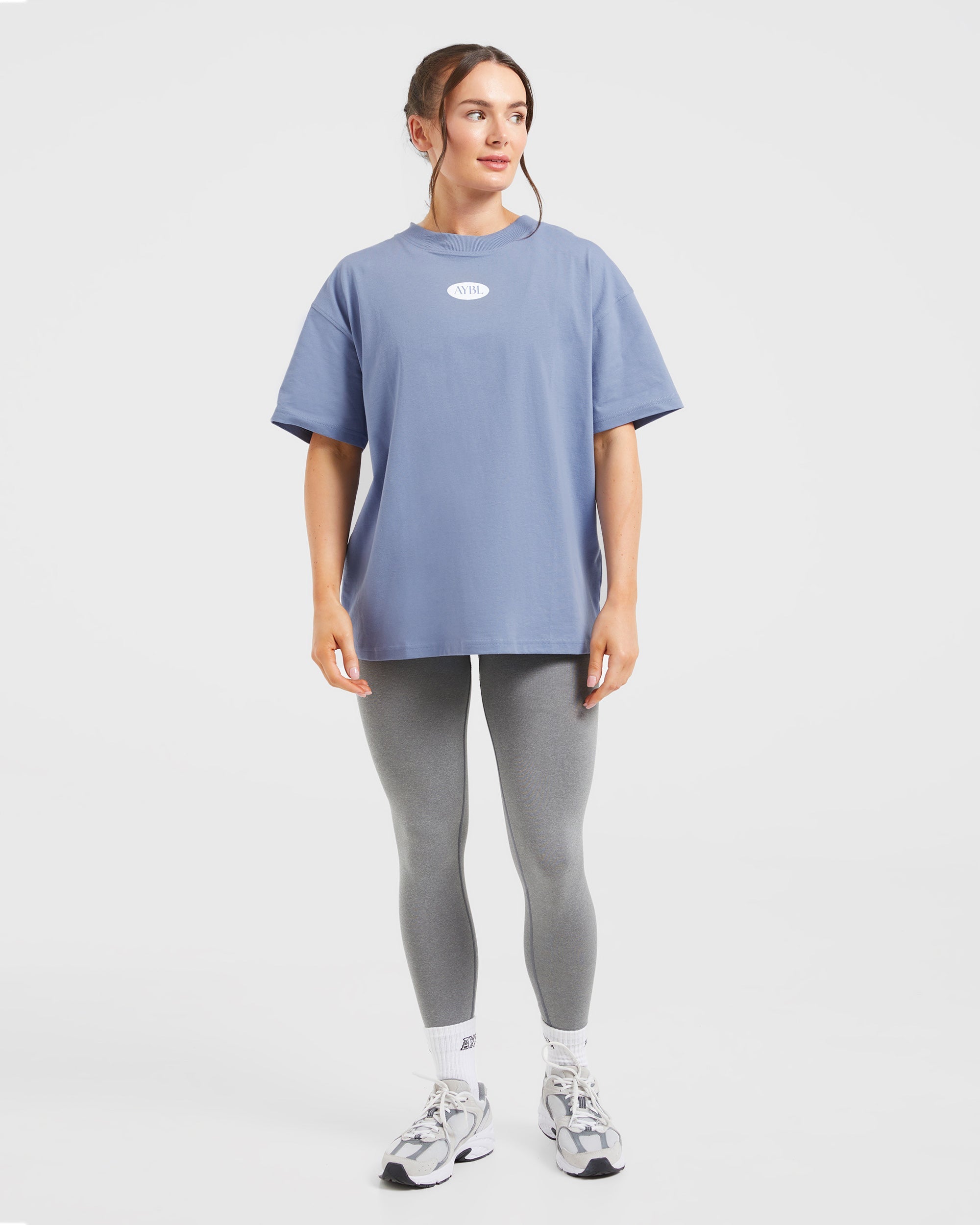 AYBL Lifestyle Oversized T Shirt - Cornflower Blau