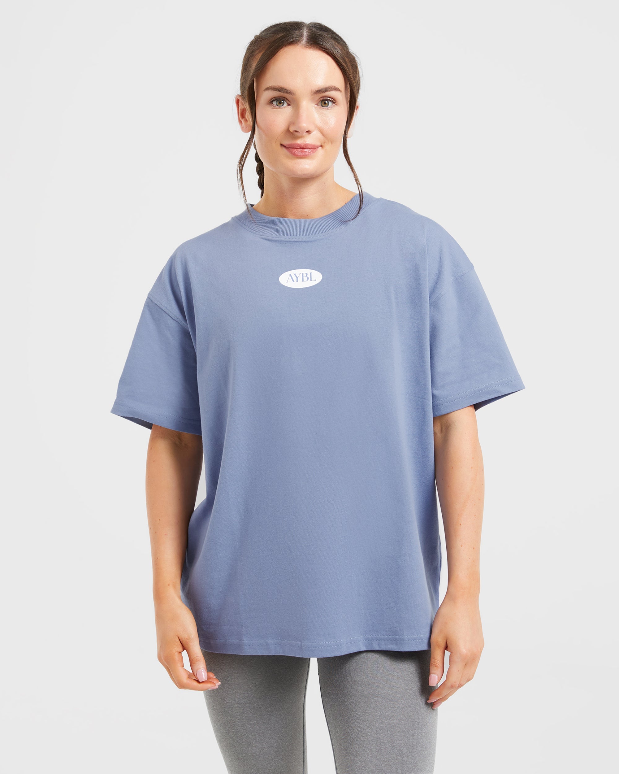 AYBL Lifestyle Oversized T Shirt - Cornflower Blau