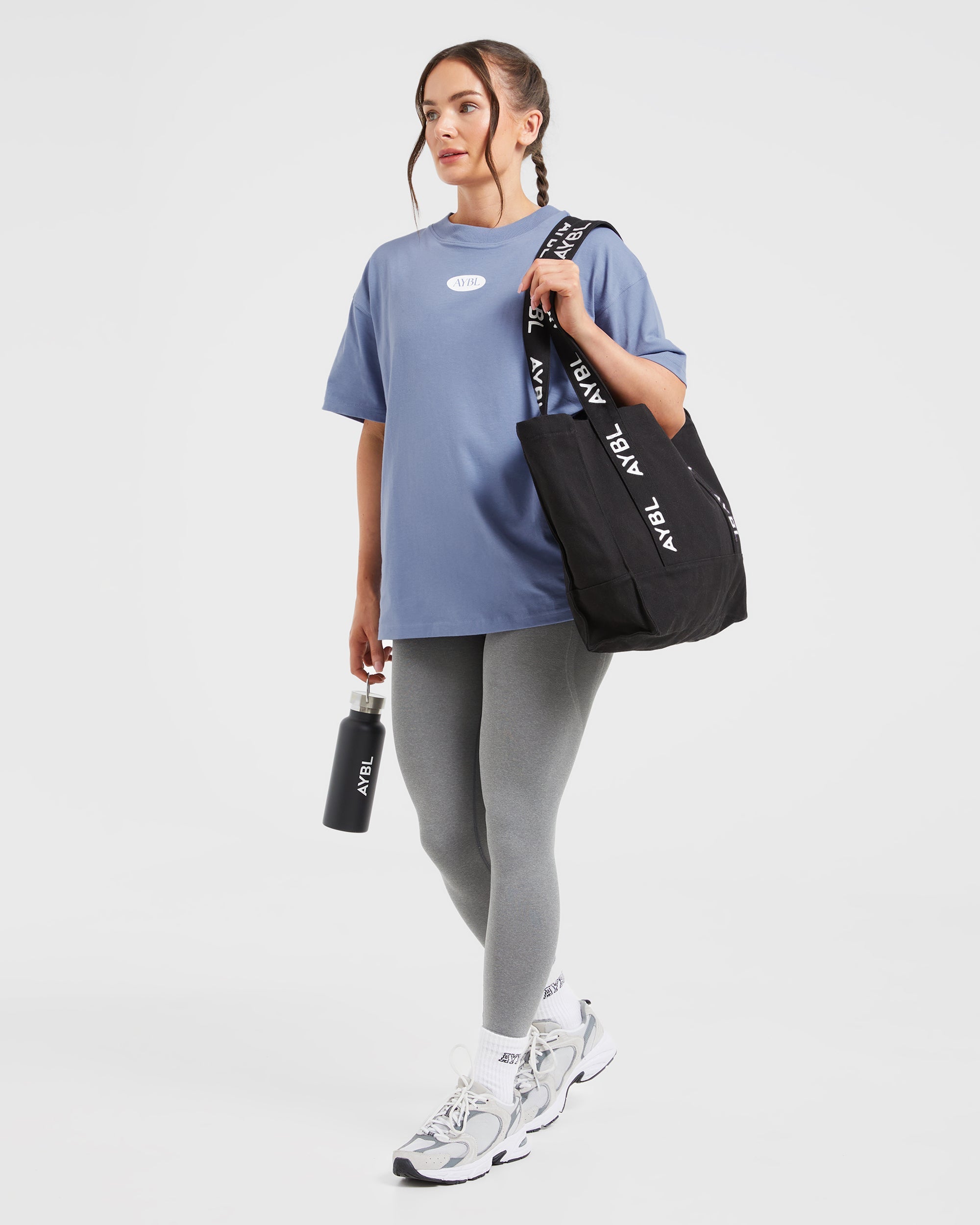 AYBL Lifestyle Oversized T Shirt - Cornflower Blau