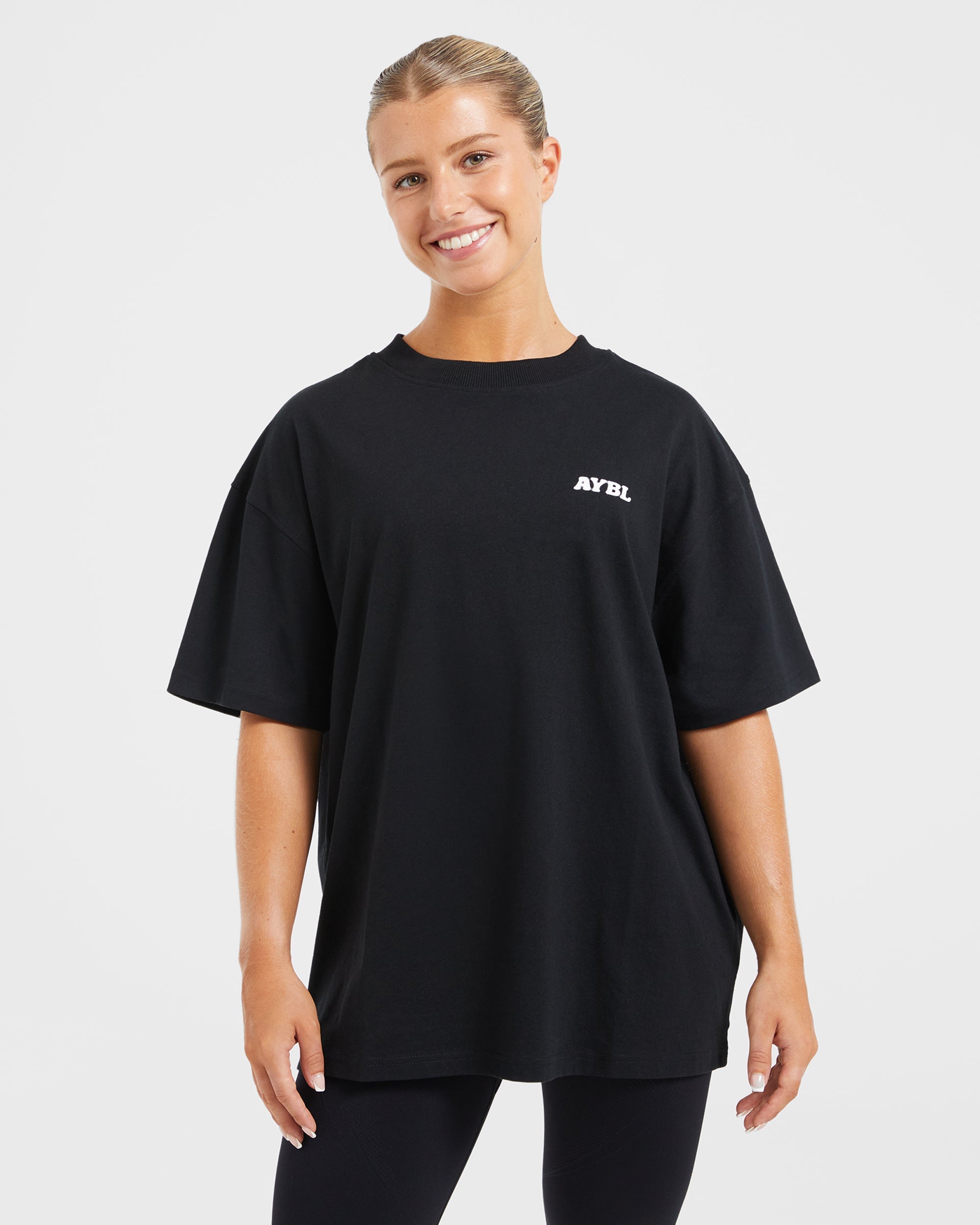 Stronger You Oversized T Shirt - Schwarz