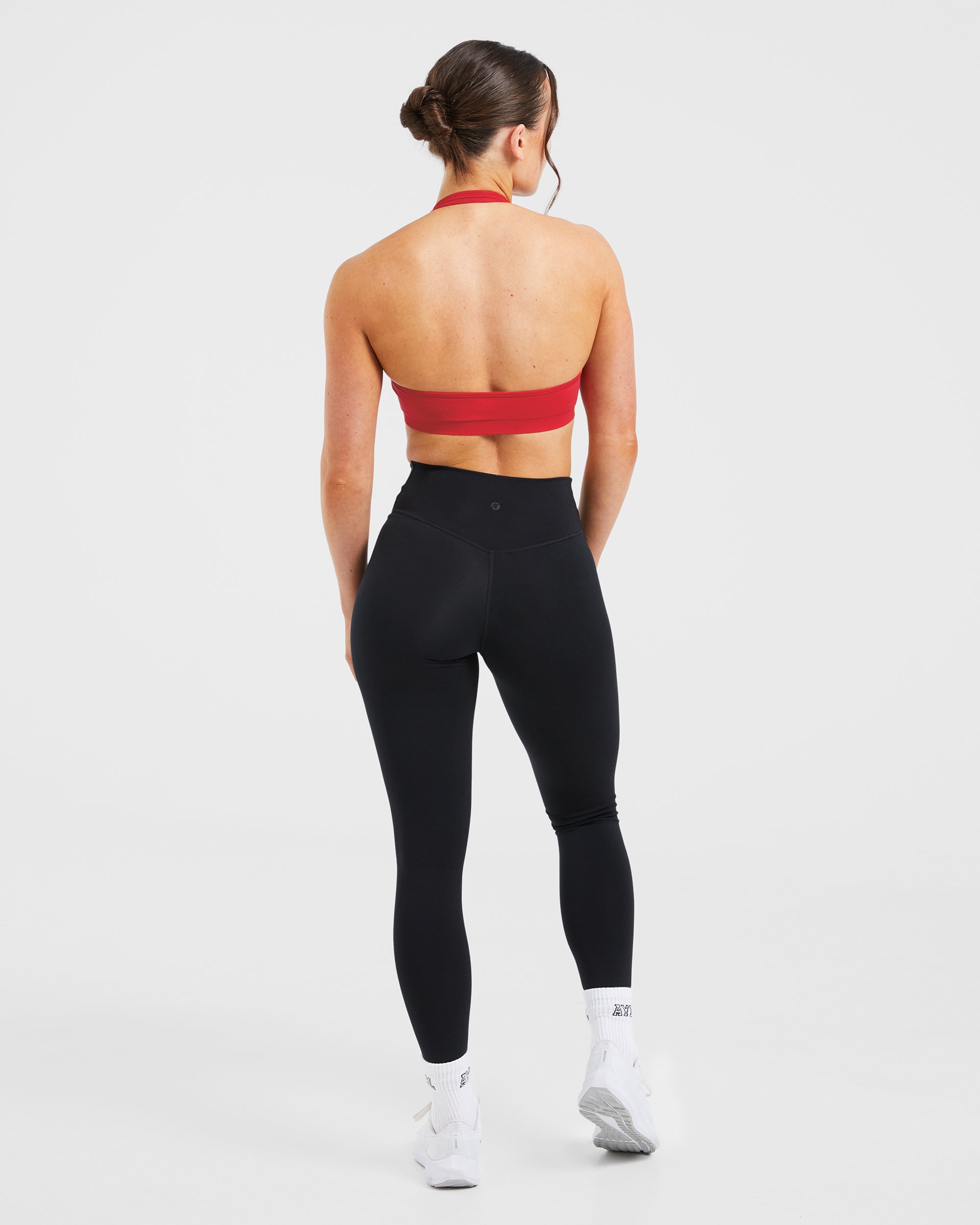 Essential Seamless Halterneck Sports Bra - Rot