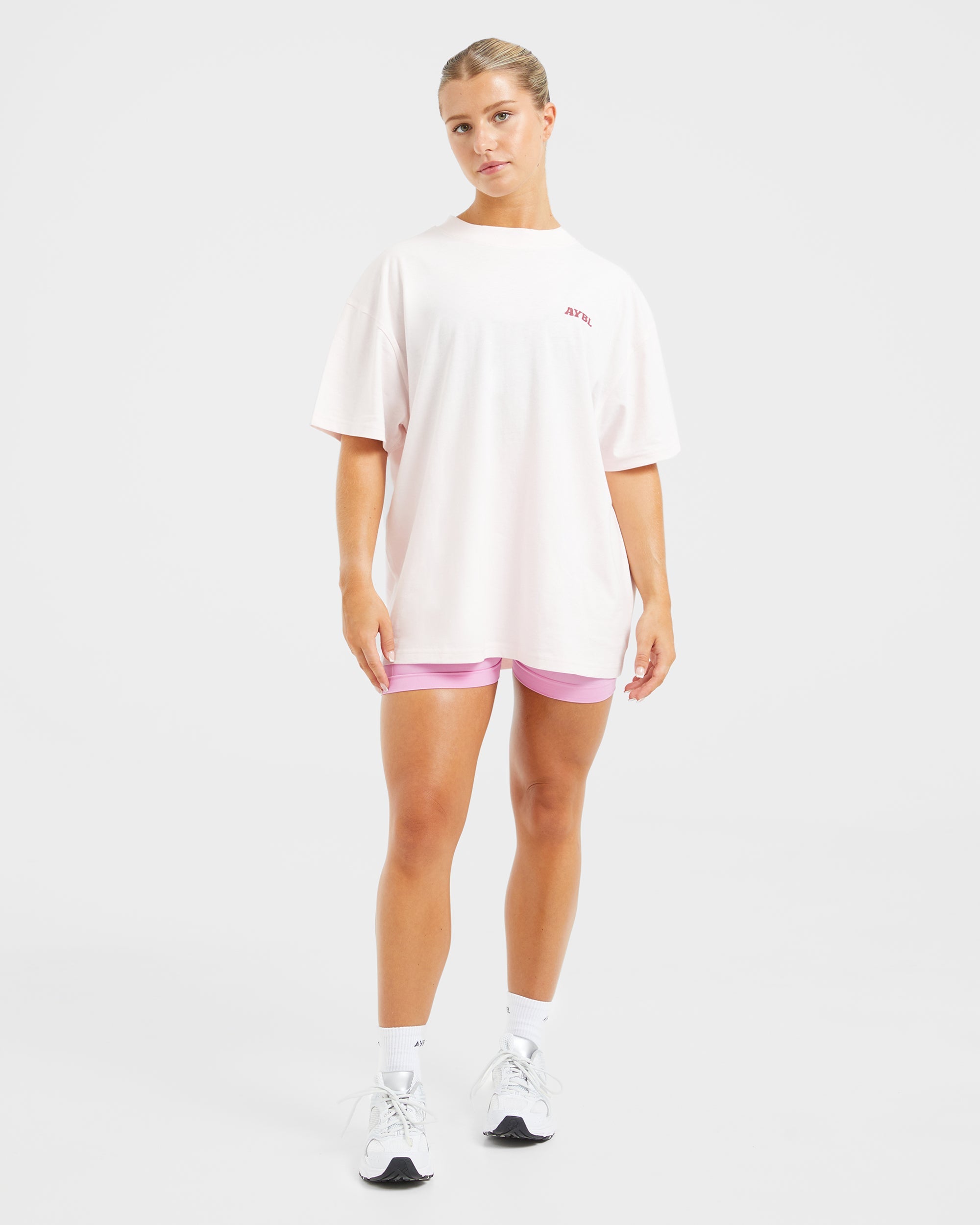 Stronger You Oversized T Shirt - Rosa