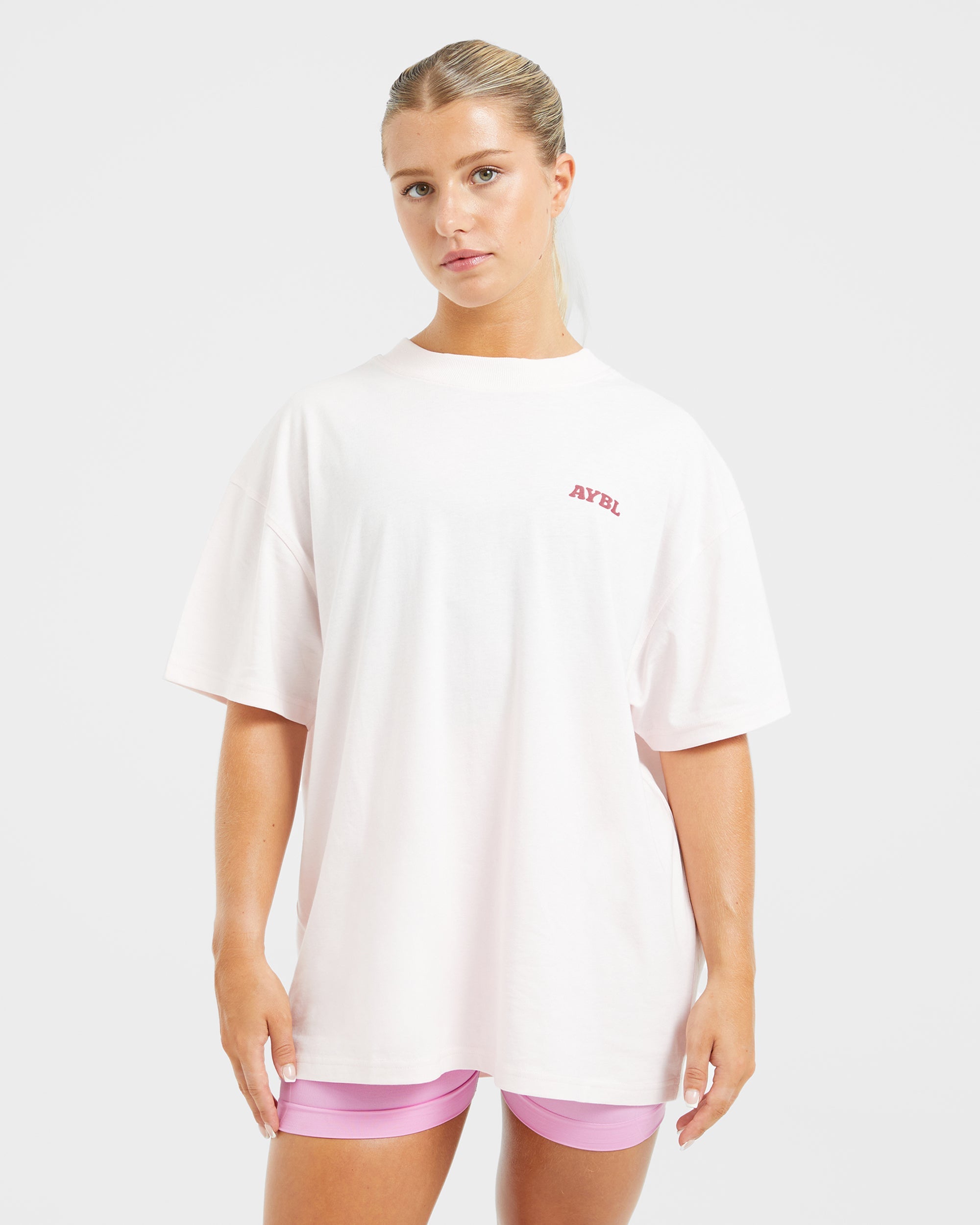 Stronger You Oversized T Shirt - Rosa