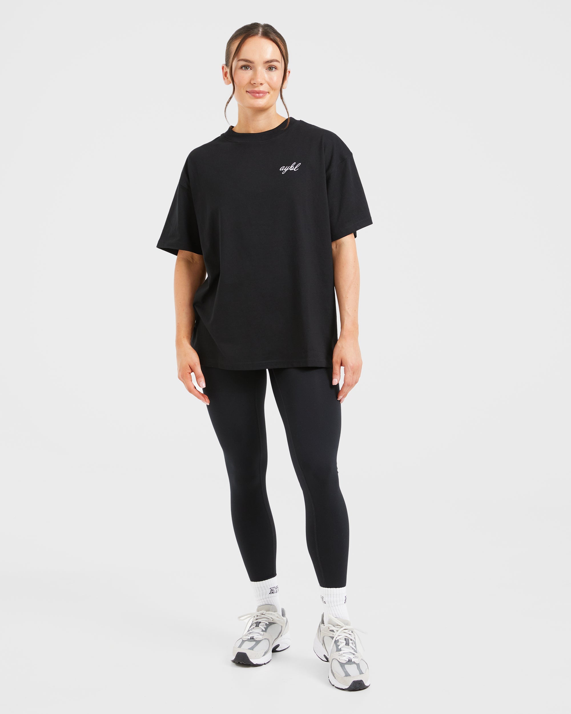 Manifest Oversized T Shirt - Schwarz