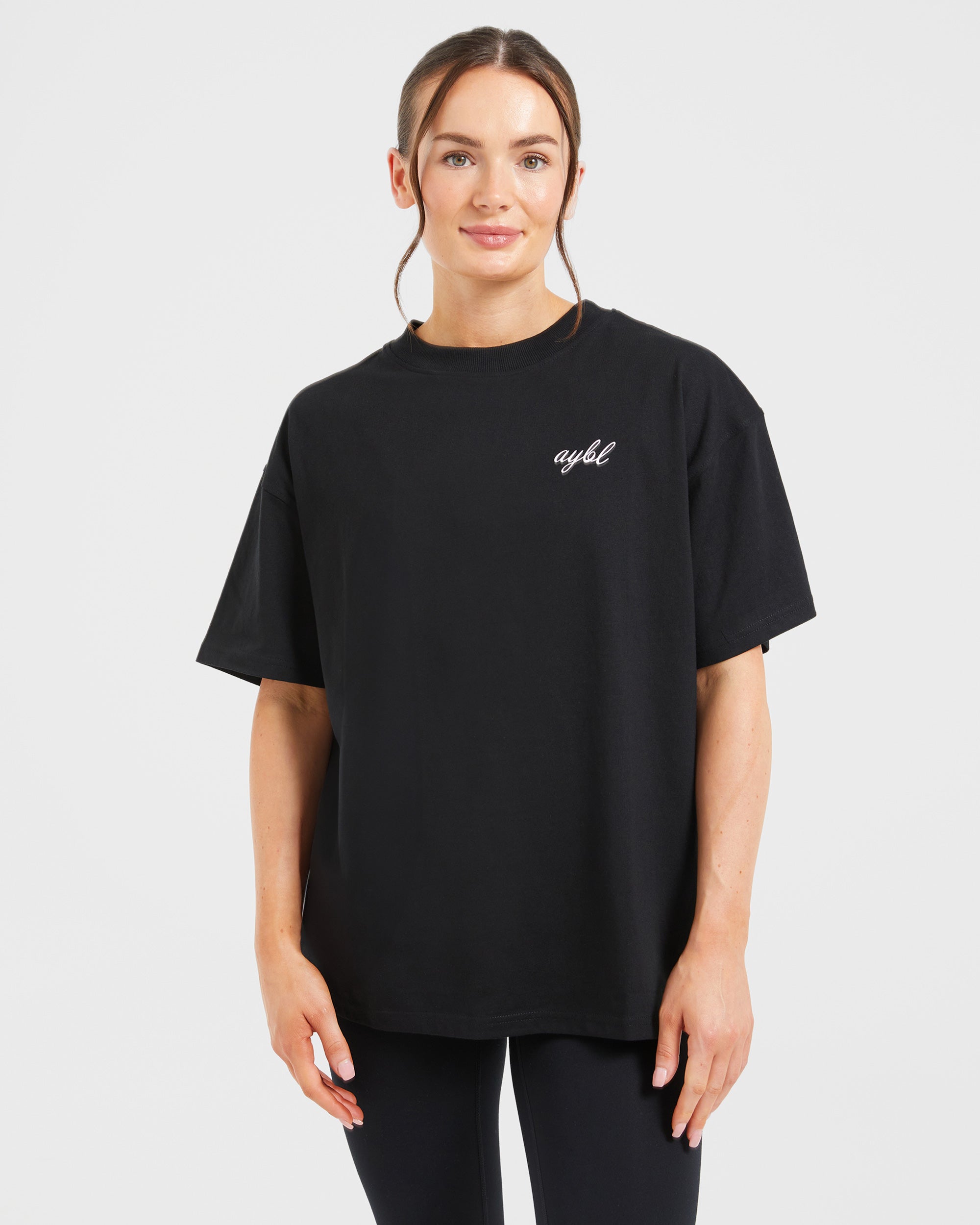 Manifest Oversized T Shirt - Schwarz