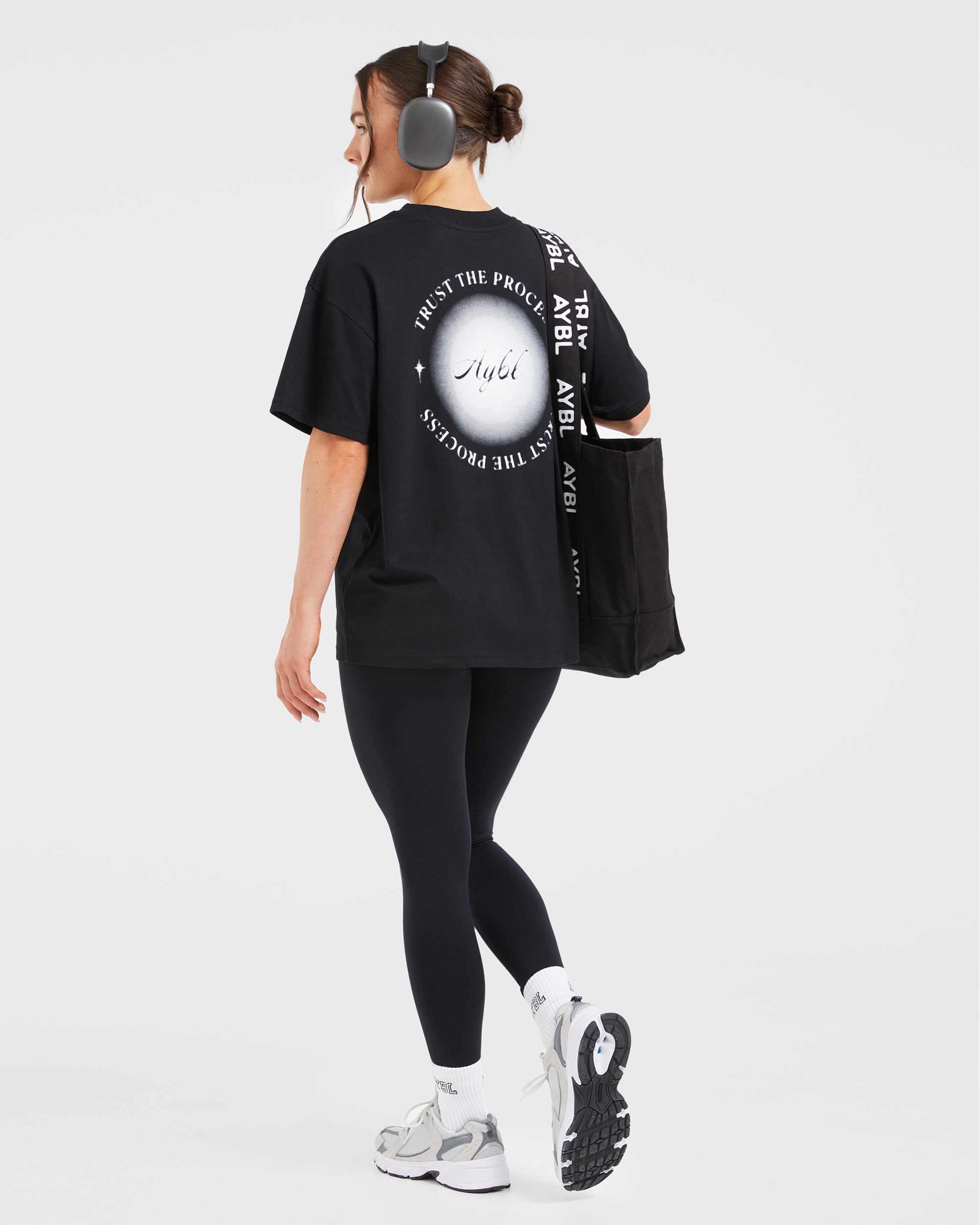 Manifest Oversized T Shirt - Schwarz