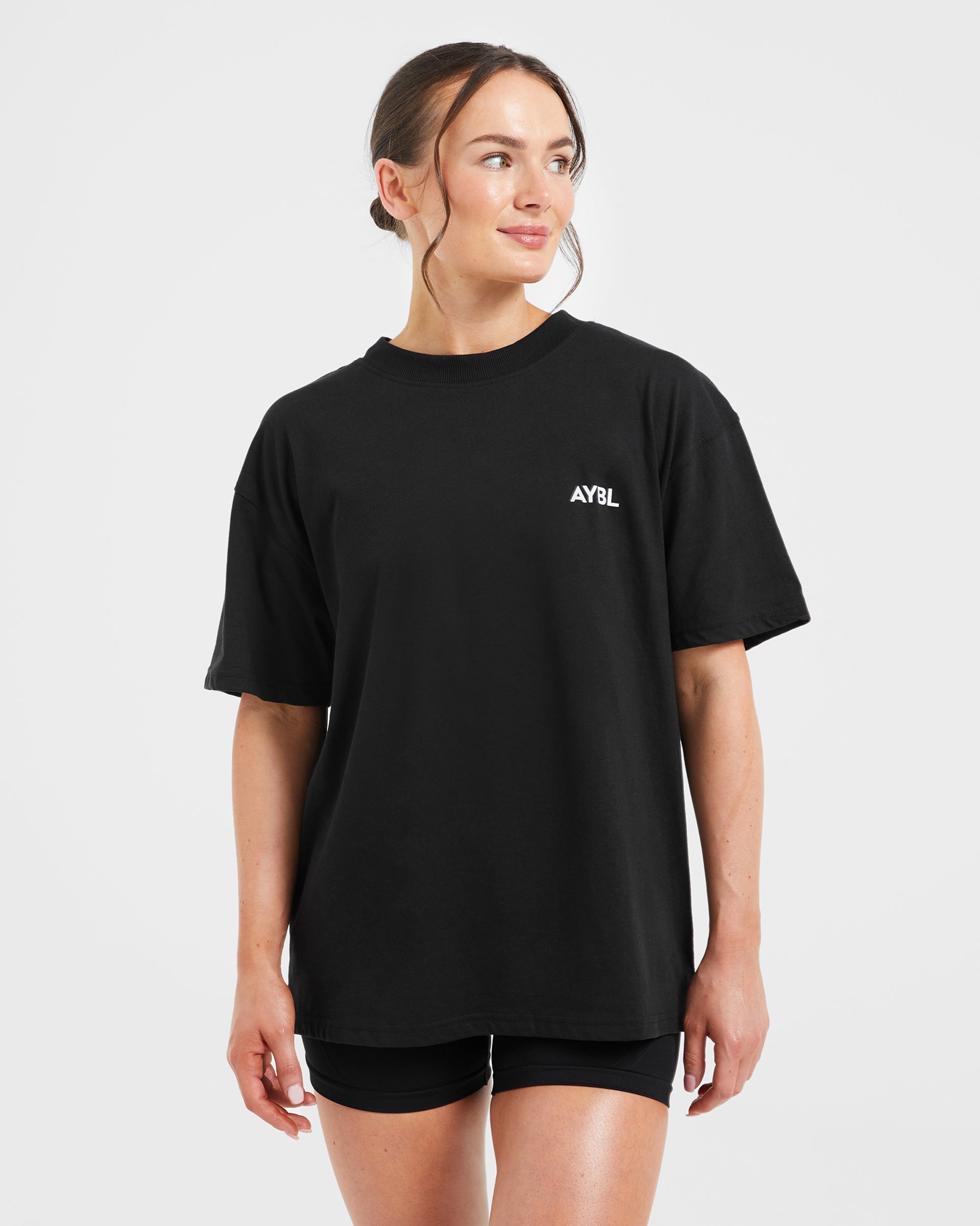 AYBL Club Oversized T Shirt - Schwarz